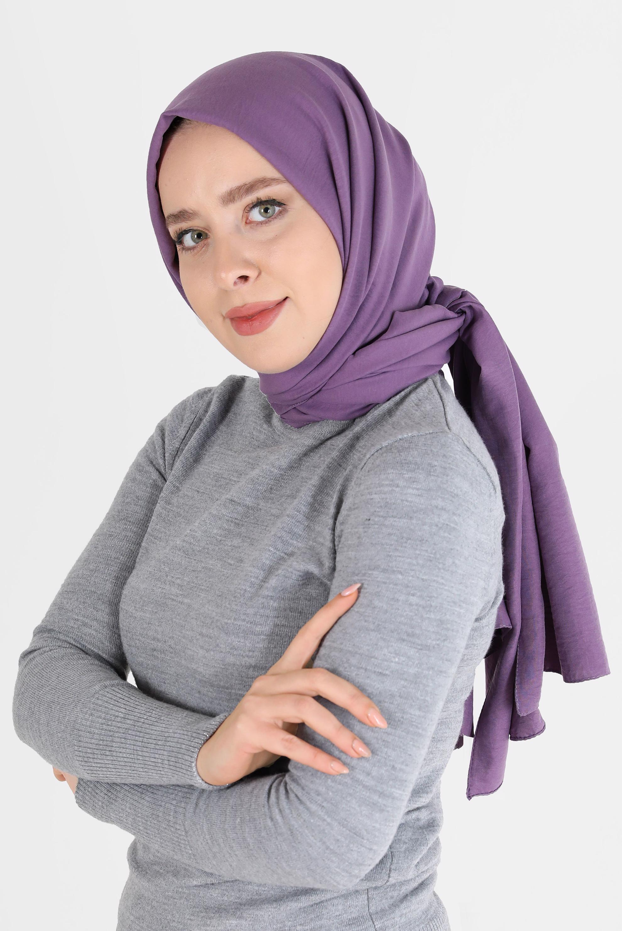 Tesettür giyim MOR ALVİNA PAMUK CAZ ŞAL 8081 