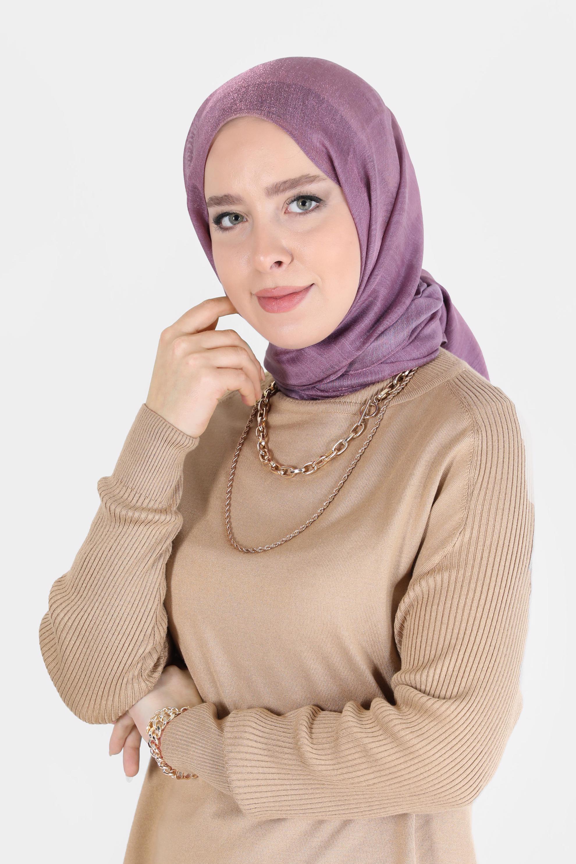 Hijab clothing PURPLE ALVİNA SHAWL 8082 