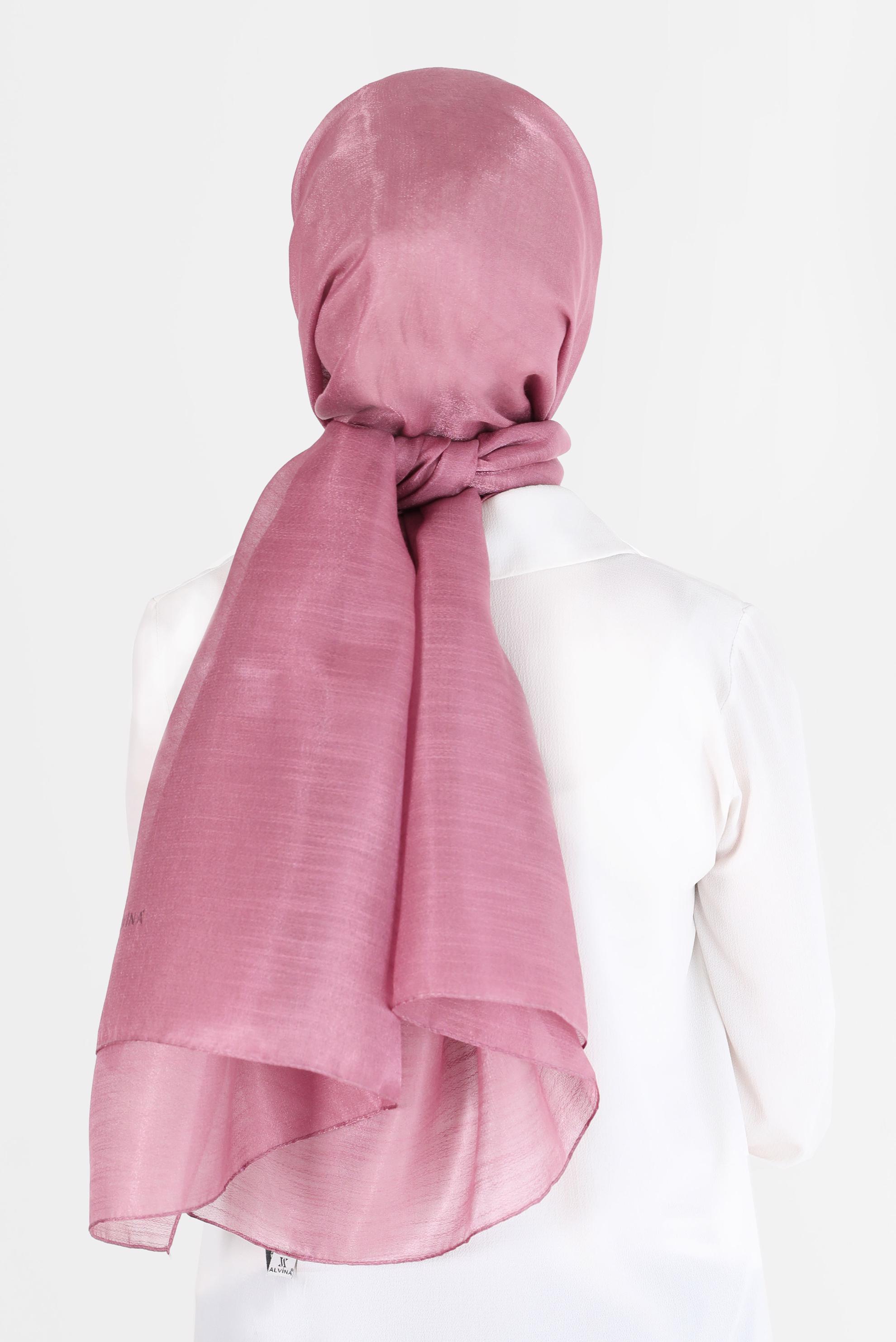 Tesettür giyim PUDRA ALVİNA YİRMİ DENYE SARIMLI EFEKTLİ ŞAL 8082 