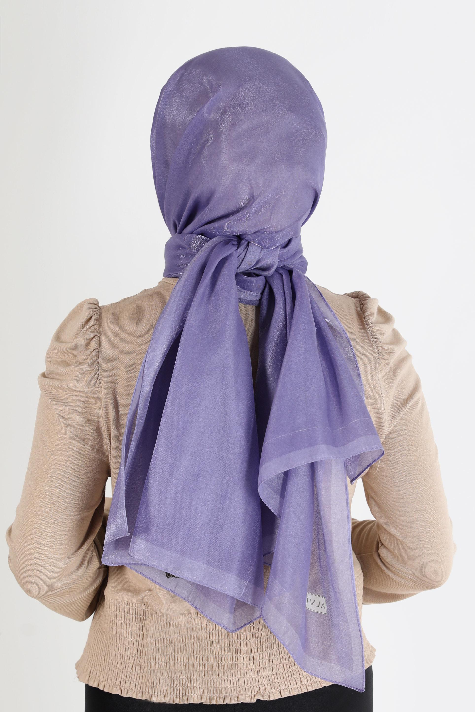 Tesettür giyim MOR ALVİNA KEHRİBAR ŞAL 8084