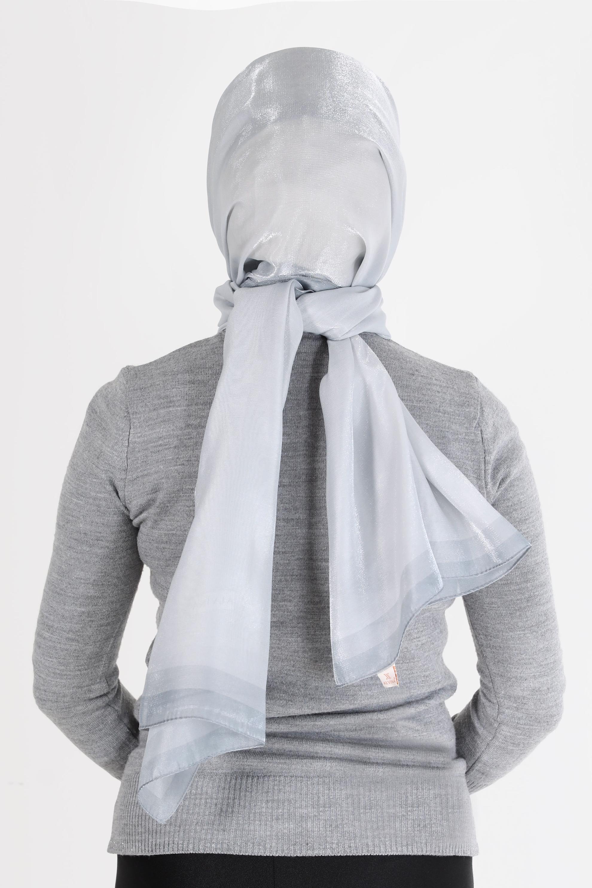 Tesettür giyim GÜMÜŞ ALVİNA KEHRİBAR ŞAL 8084