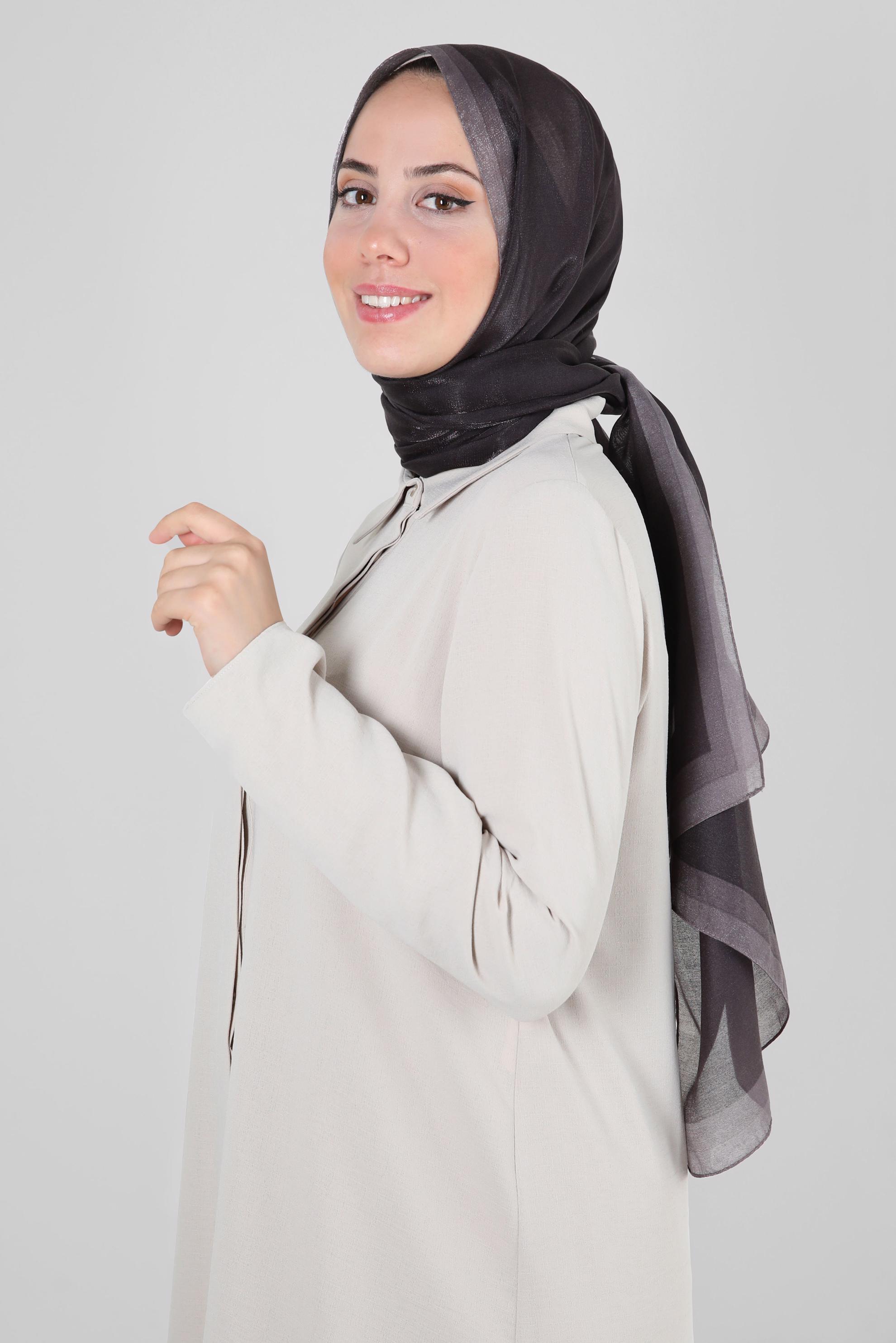 Tesettür giyim MÜRDÜM ALVİNA KEHRİBAR ŞAL 8084