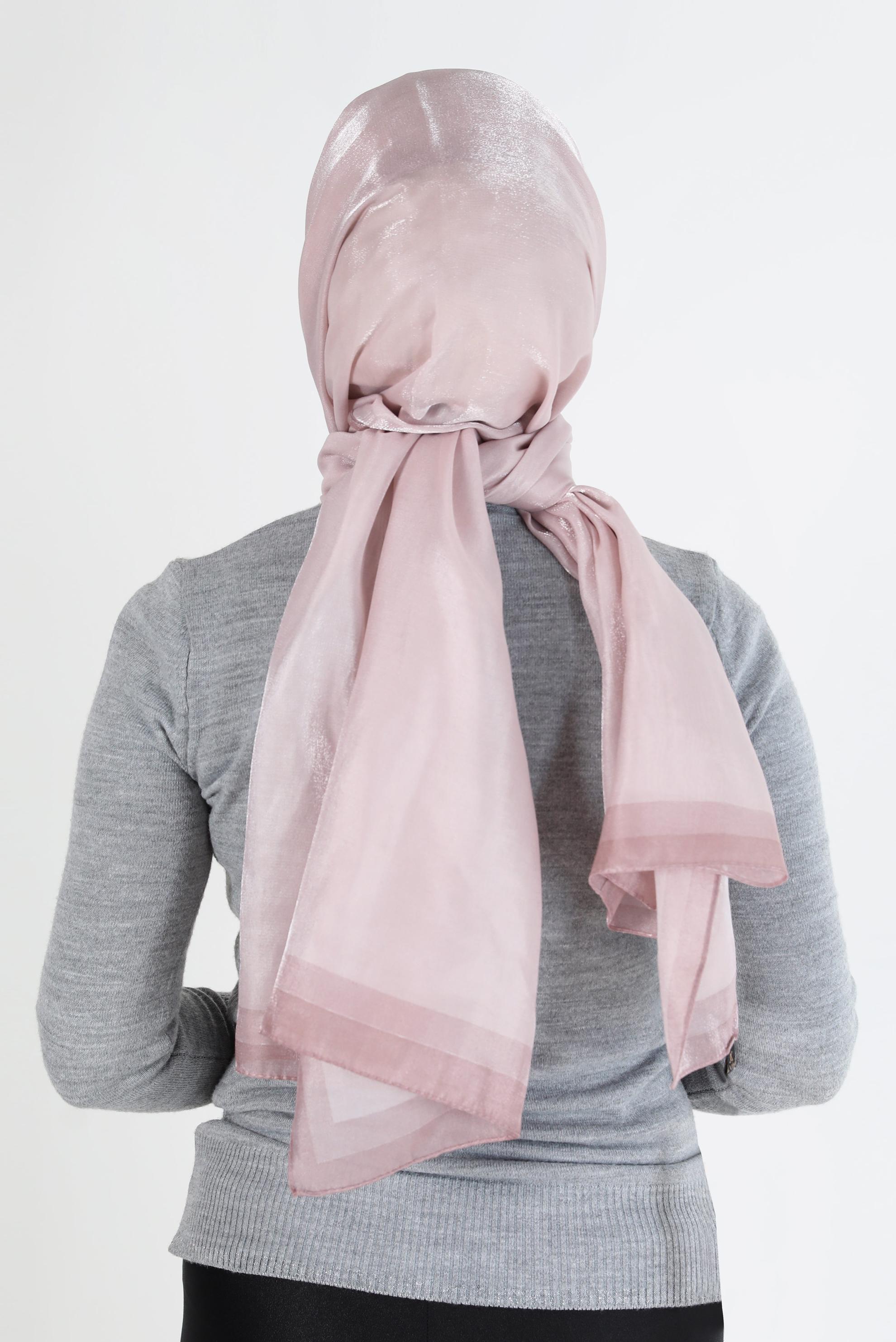 Tesettür giyim PUDRA ALVİNA KEHRİBAR ŞAL 8084