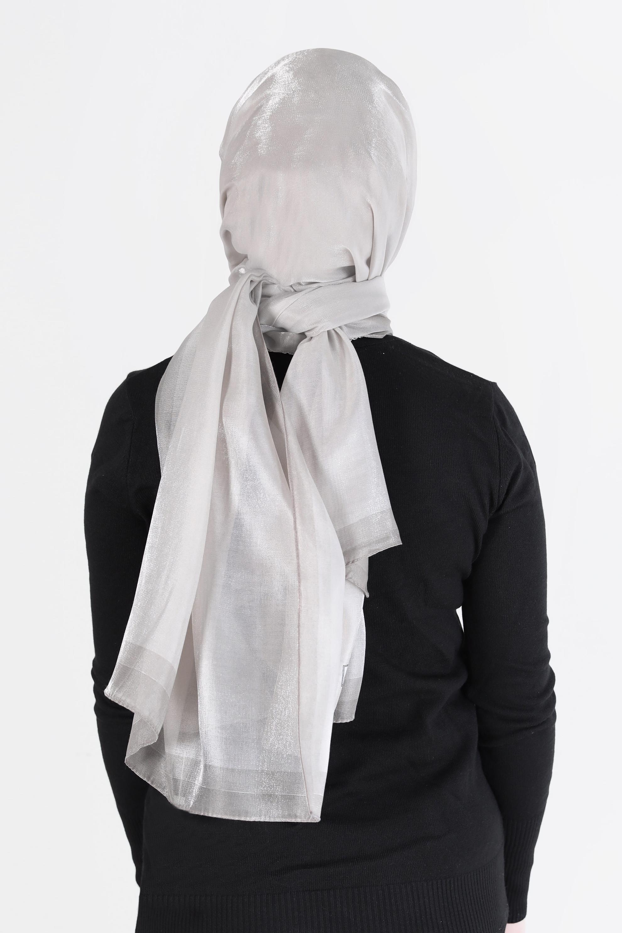 Tesettür giyim VİZON ALVİNA KEHRİBAR ŞAL 8084