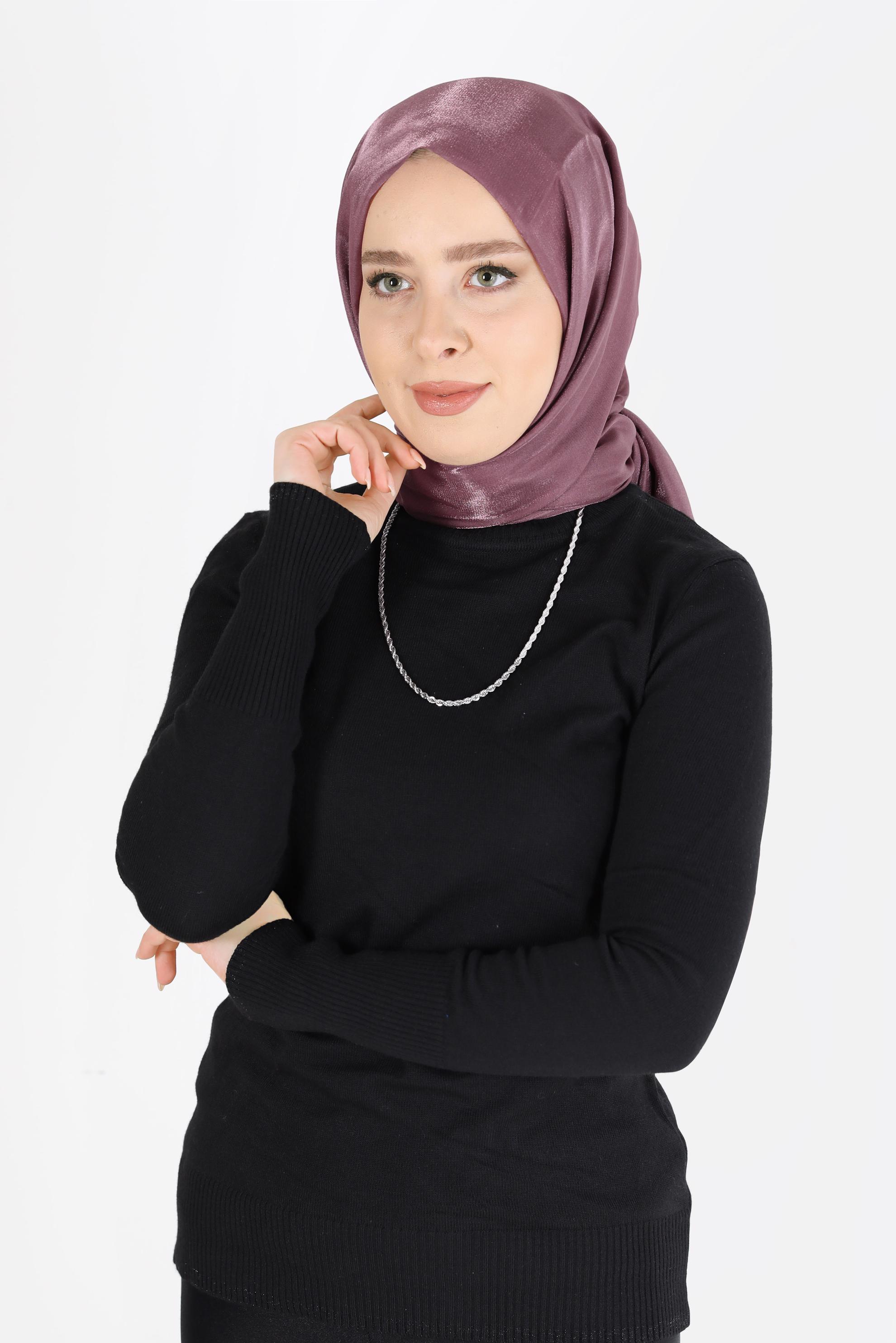 Tesettür giyim PEMBE ALVİNA KEHRİBAR ŞAL 8084