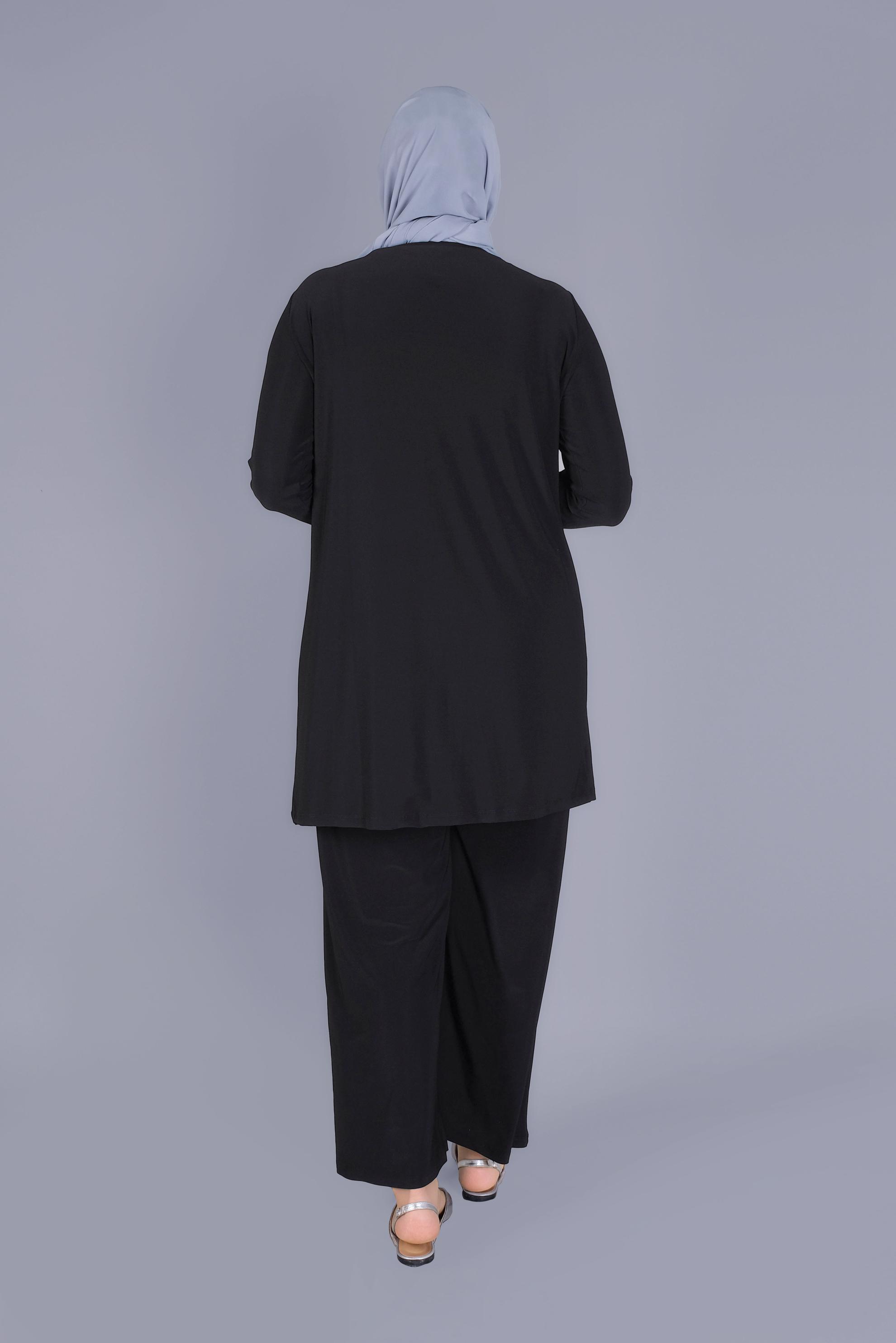 Hijab clothing BLACK PANTS SUIT WITH POCKET DETAIL 20157