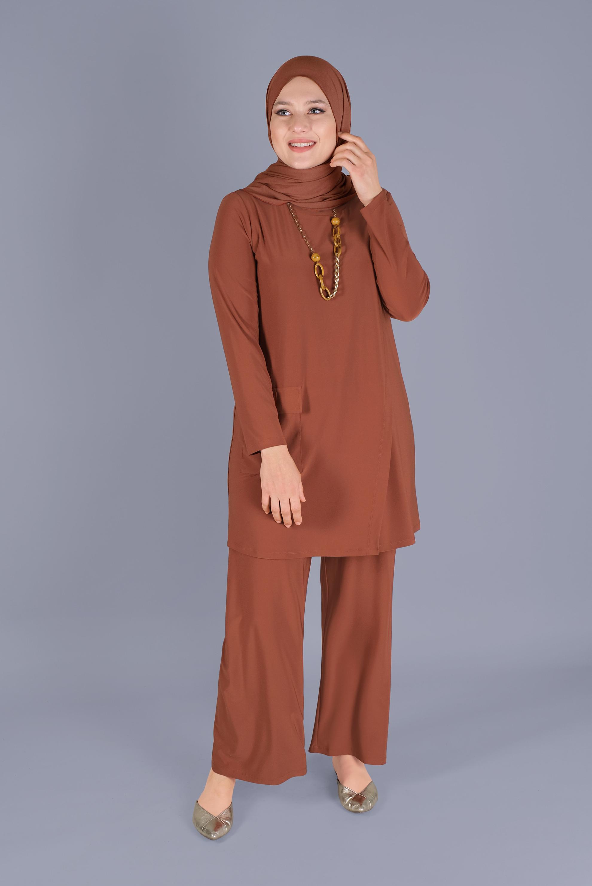 Hijab clothing TABA PANTS SUIT WITH POCKET DETAIL 20157