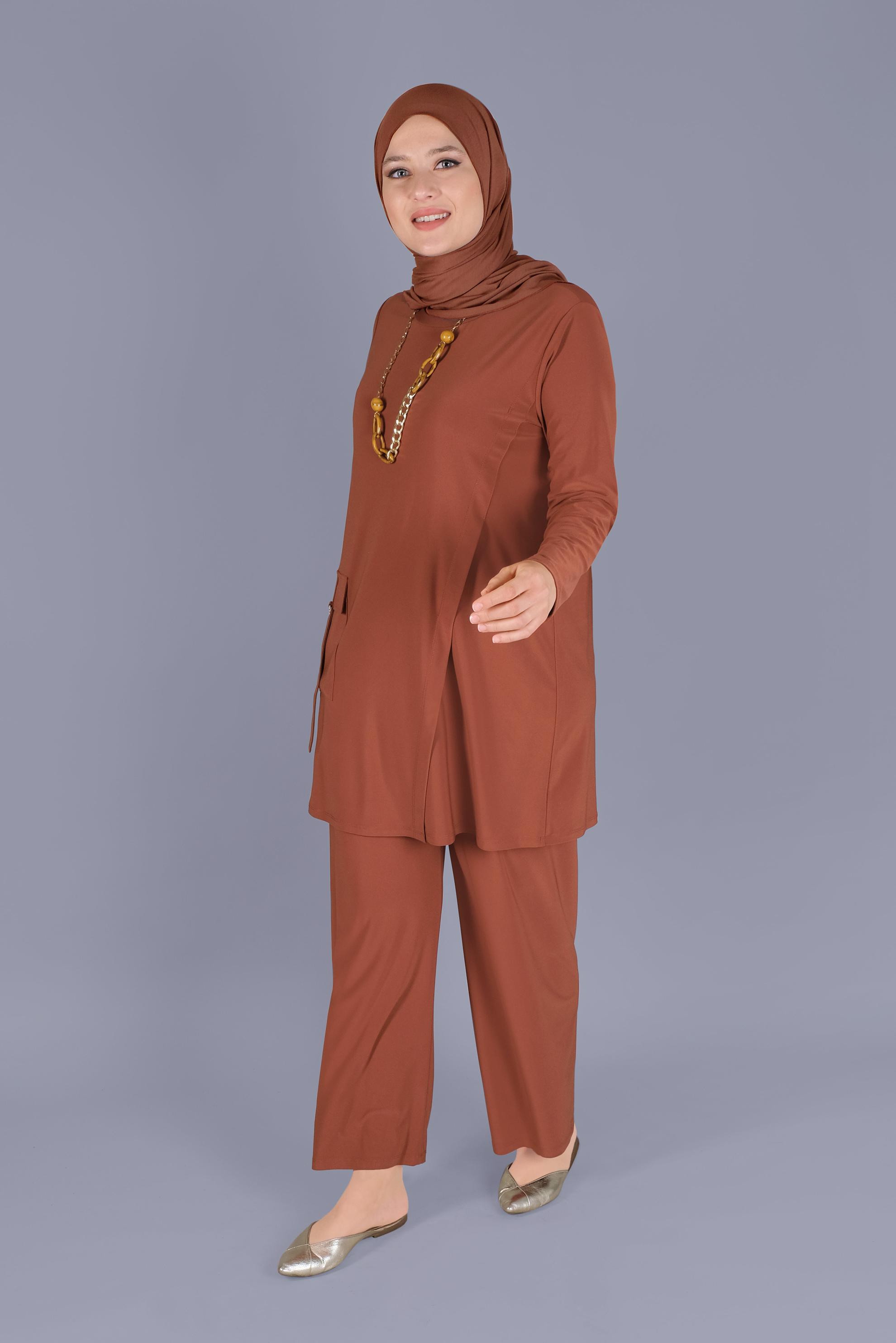 Hijab clothing TABA PANTS SUIT WITH POCKET DETAIL 20157