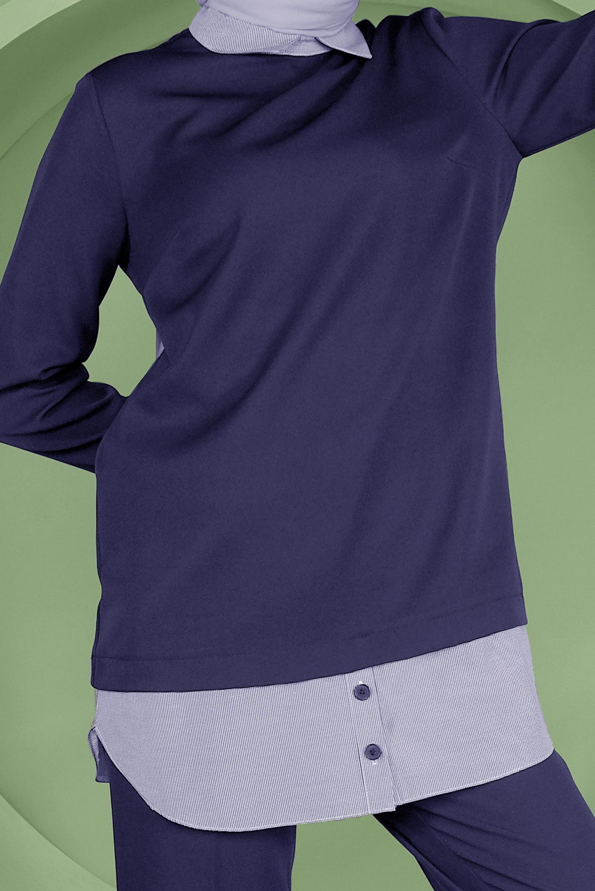 Tesettür giyim LACİVERT 41380 43961 2&prime;Lİ PANT.TAKIM 38/44 TEK40