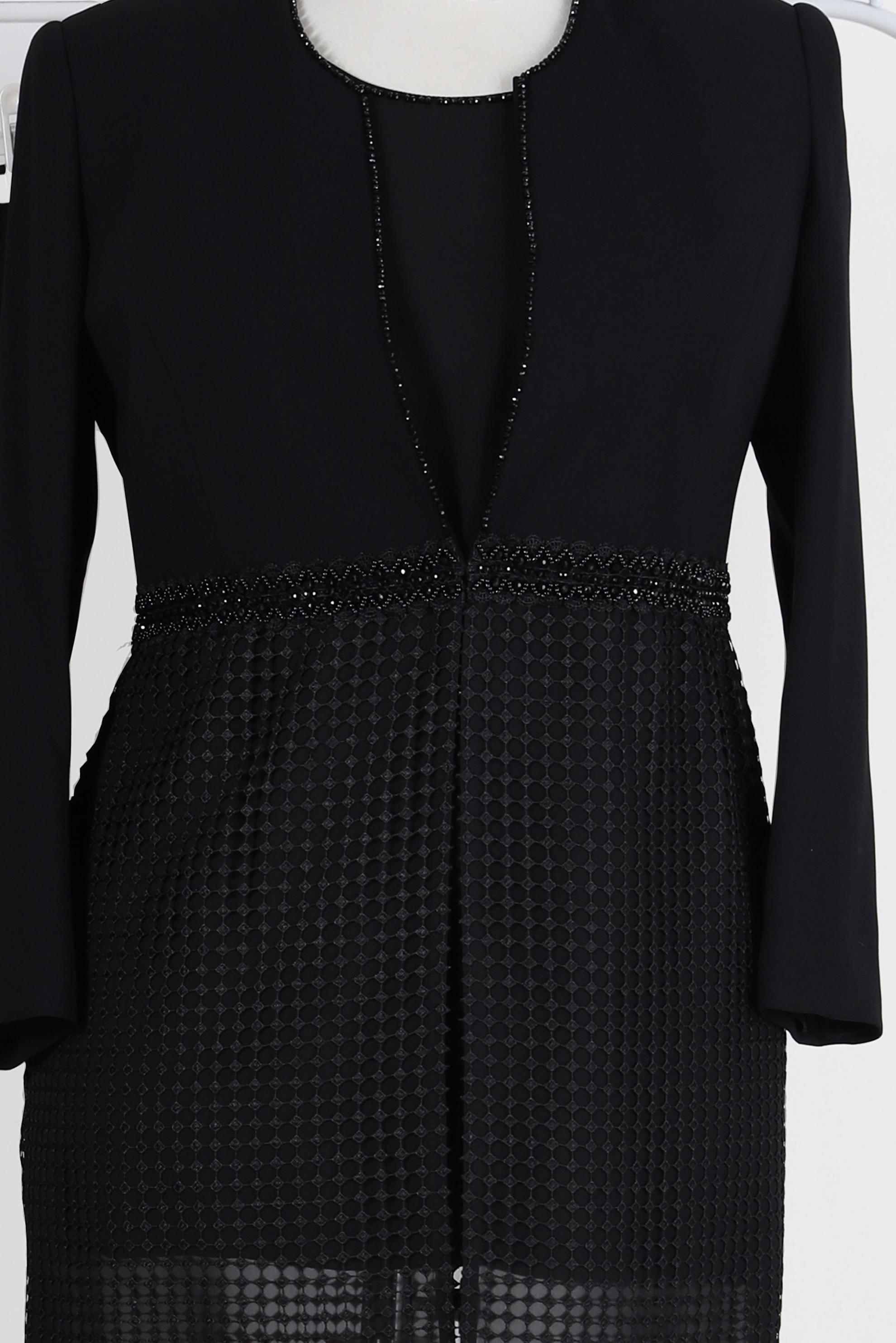 Tesettür giyim SİYAH BONCUK DETAYLI ÜÇLÜ PANT. TAKIM 30108-1 