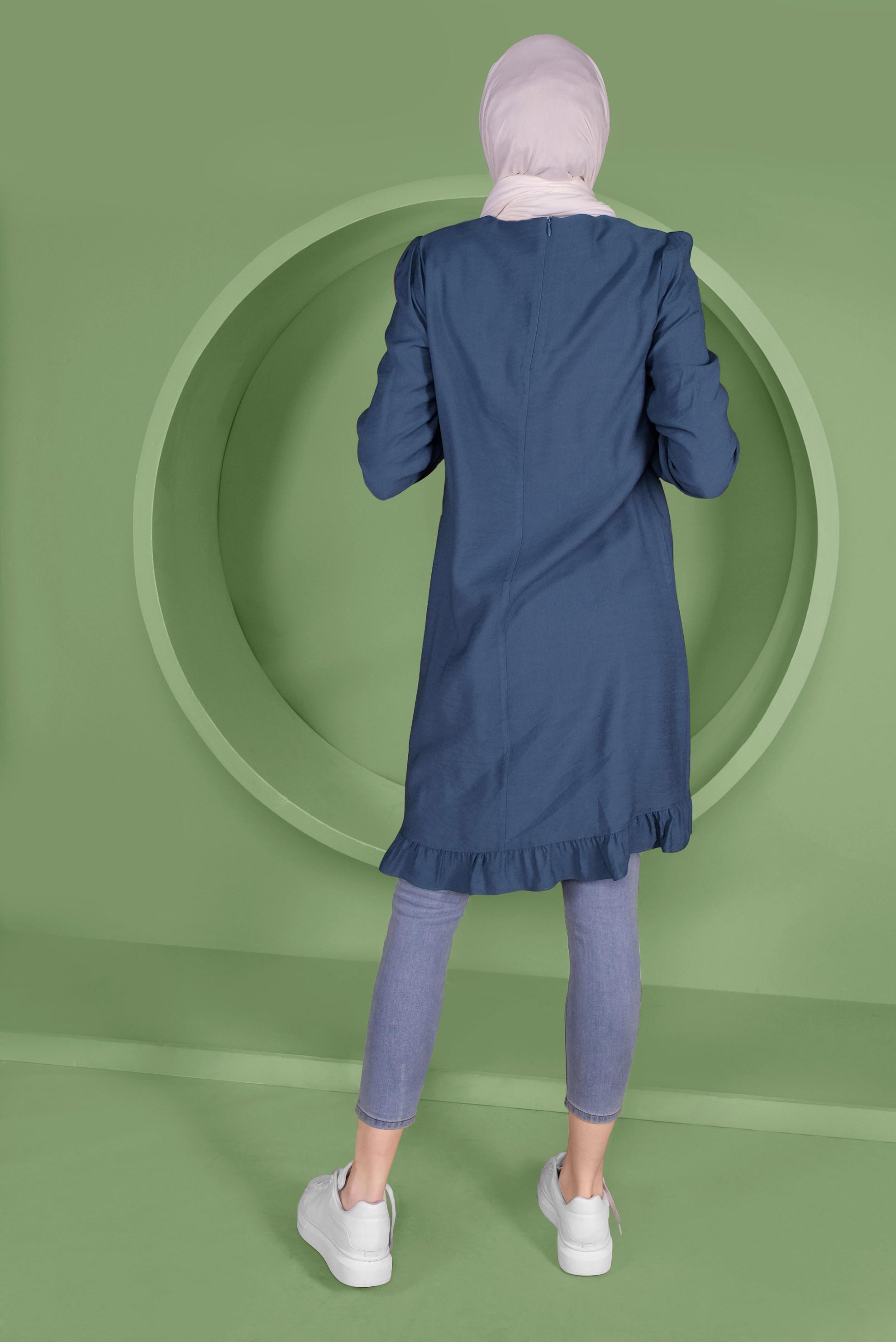 Tesettür giyim LACİVERT 41346 44273 TUNİK 36/42 TEK38