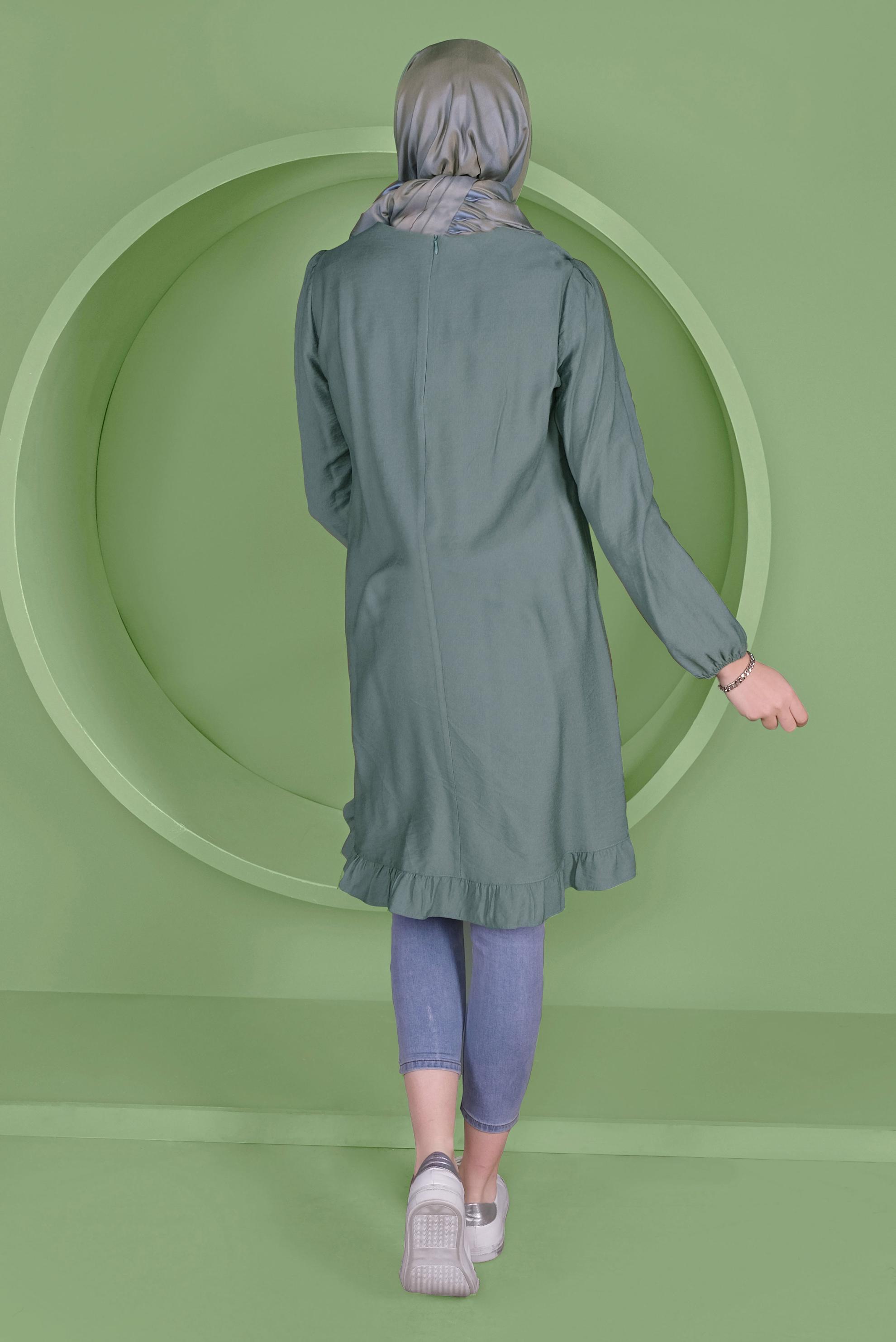 Tesettür giyim MAVİ 41346 44273 TUNİK 36/42 TEK38