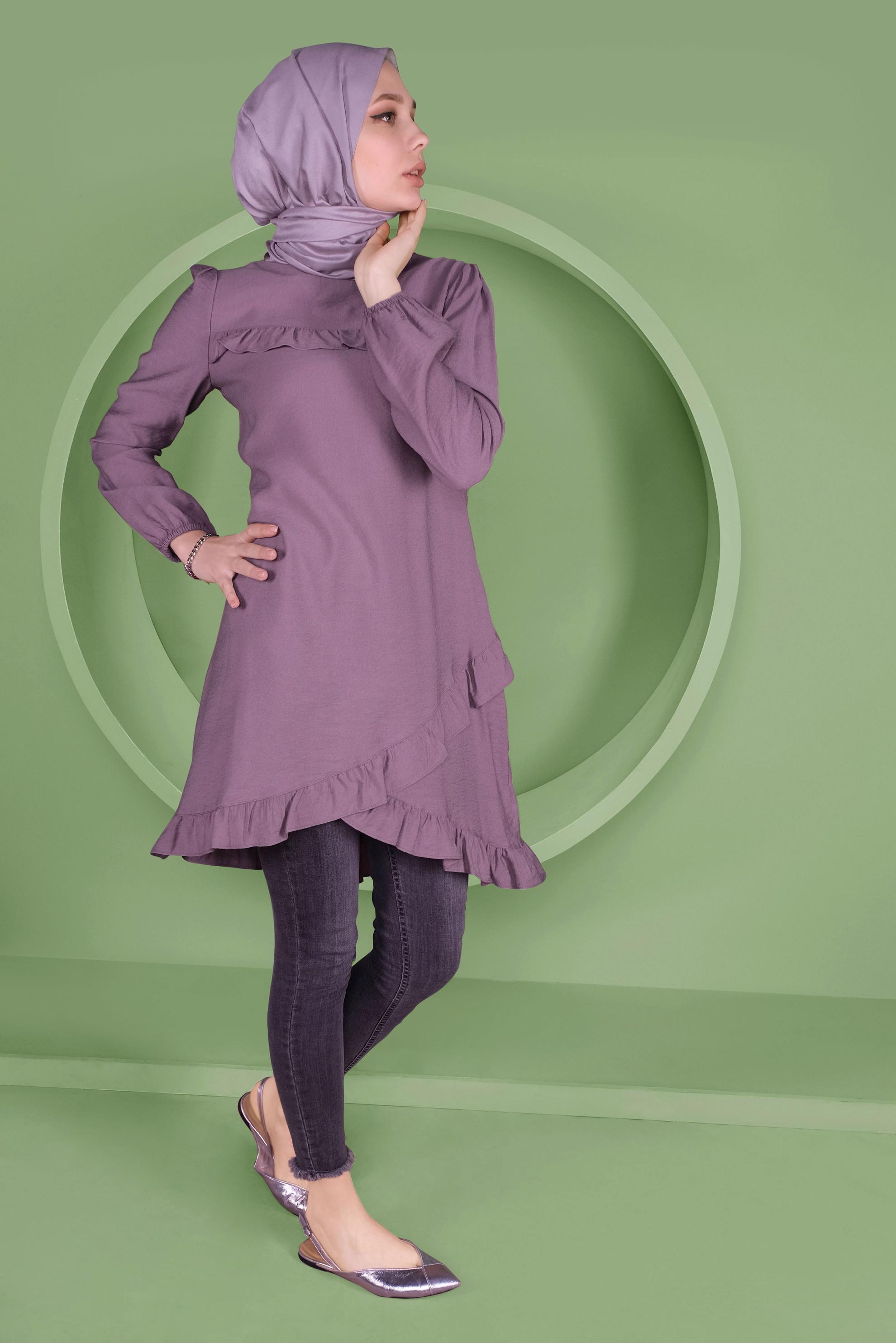 Tesettür giyim MOR 41346 44273 TUNİK 36/42 TEK38