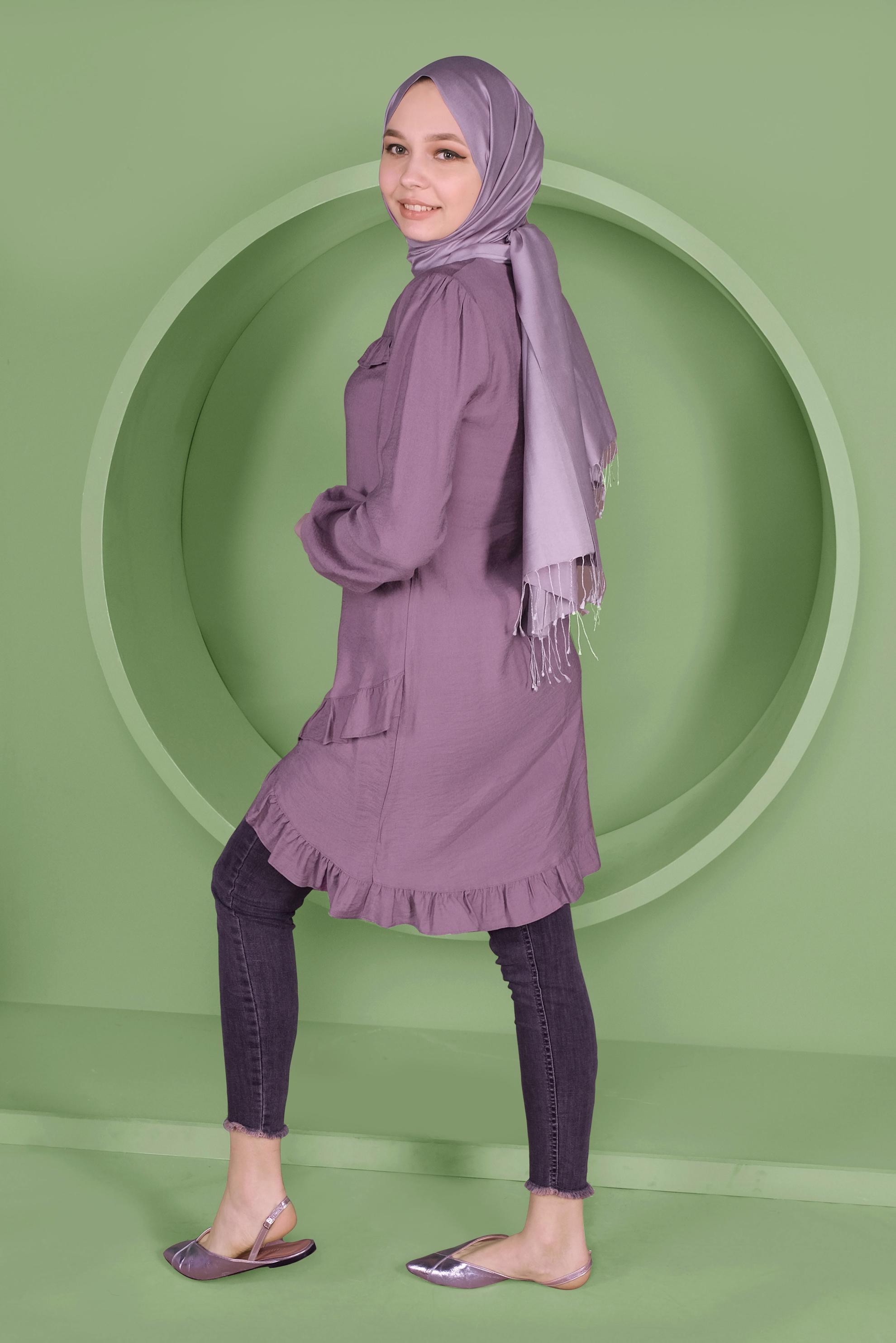 Tesettür giyim MOR 41346 44273 TUNİK 36/42 TEK38