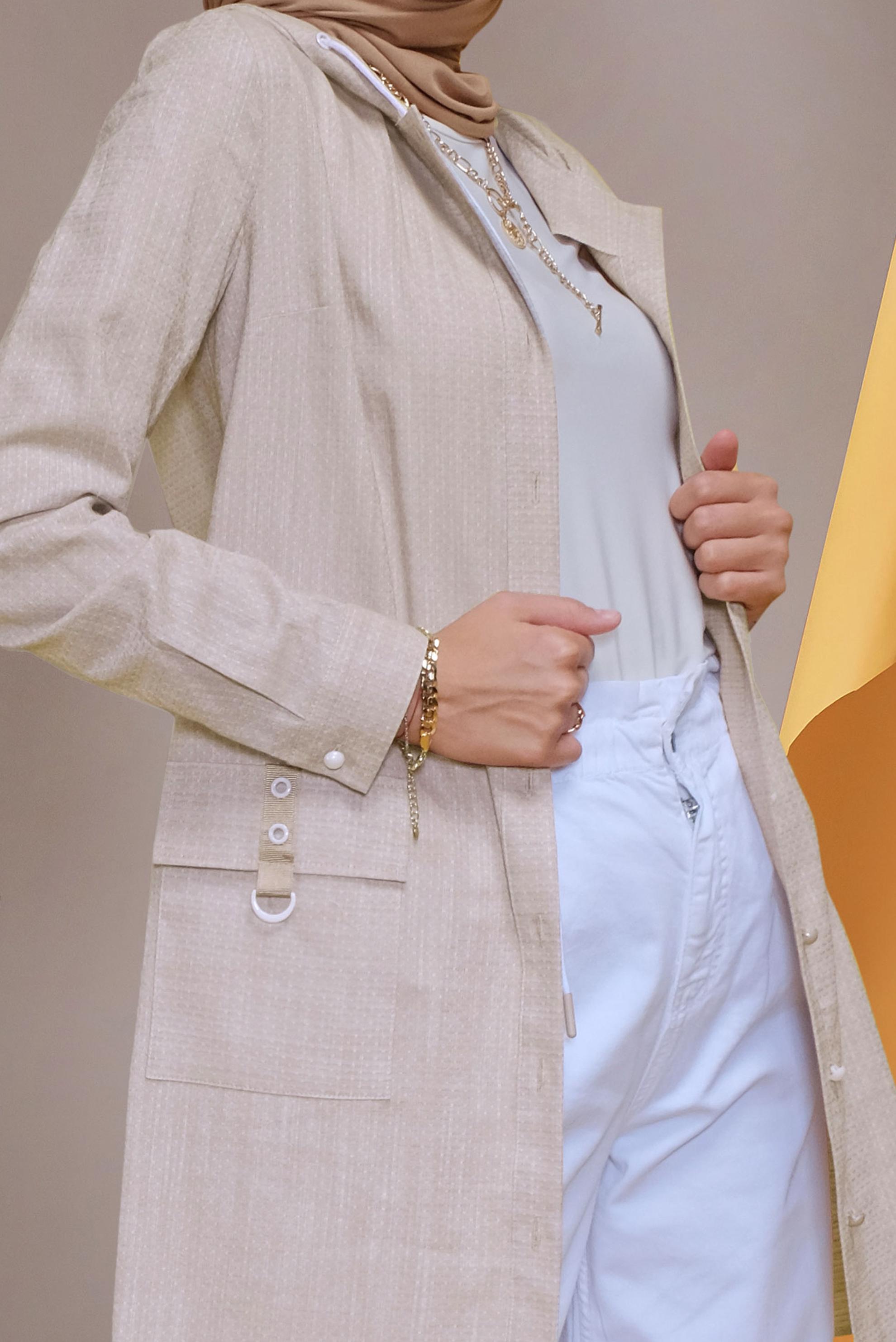 Tesettür giyim BEJ 41681 27201 TUNİK 38/46 TEK40