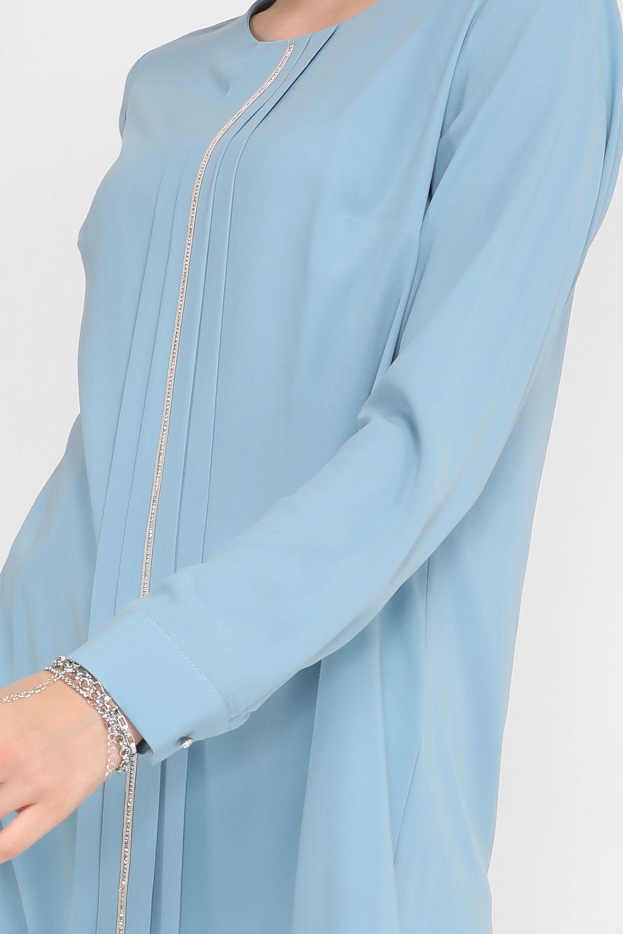 Tesettür giyim BEYAZ TAŞ BASKILI TUNİK 41774 