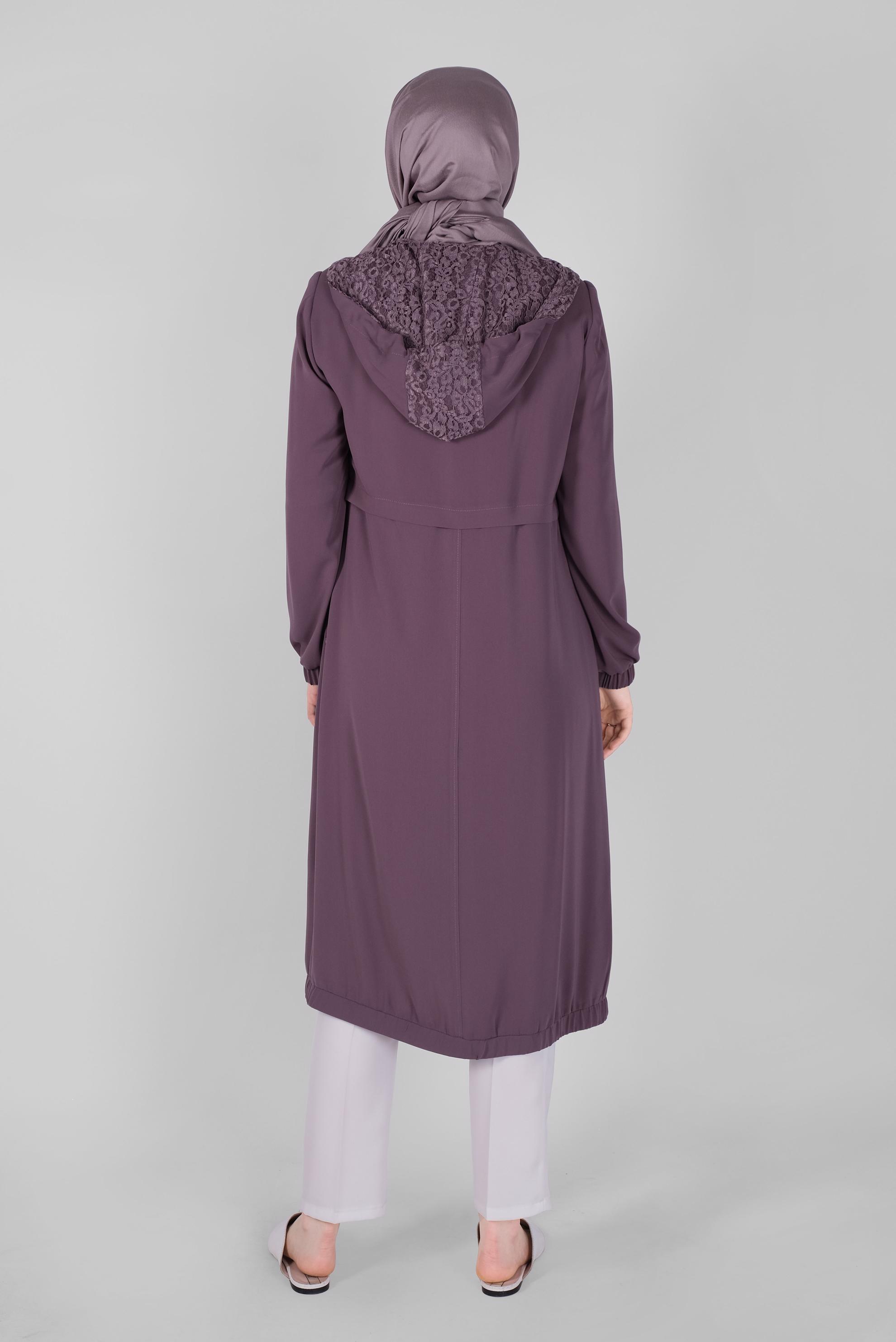 Tesettür giyim MOR 10395 MYPOLL TRENÇKOT 38/46 TEK40