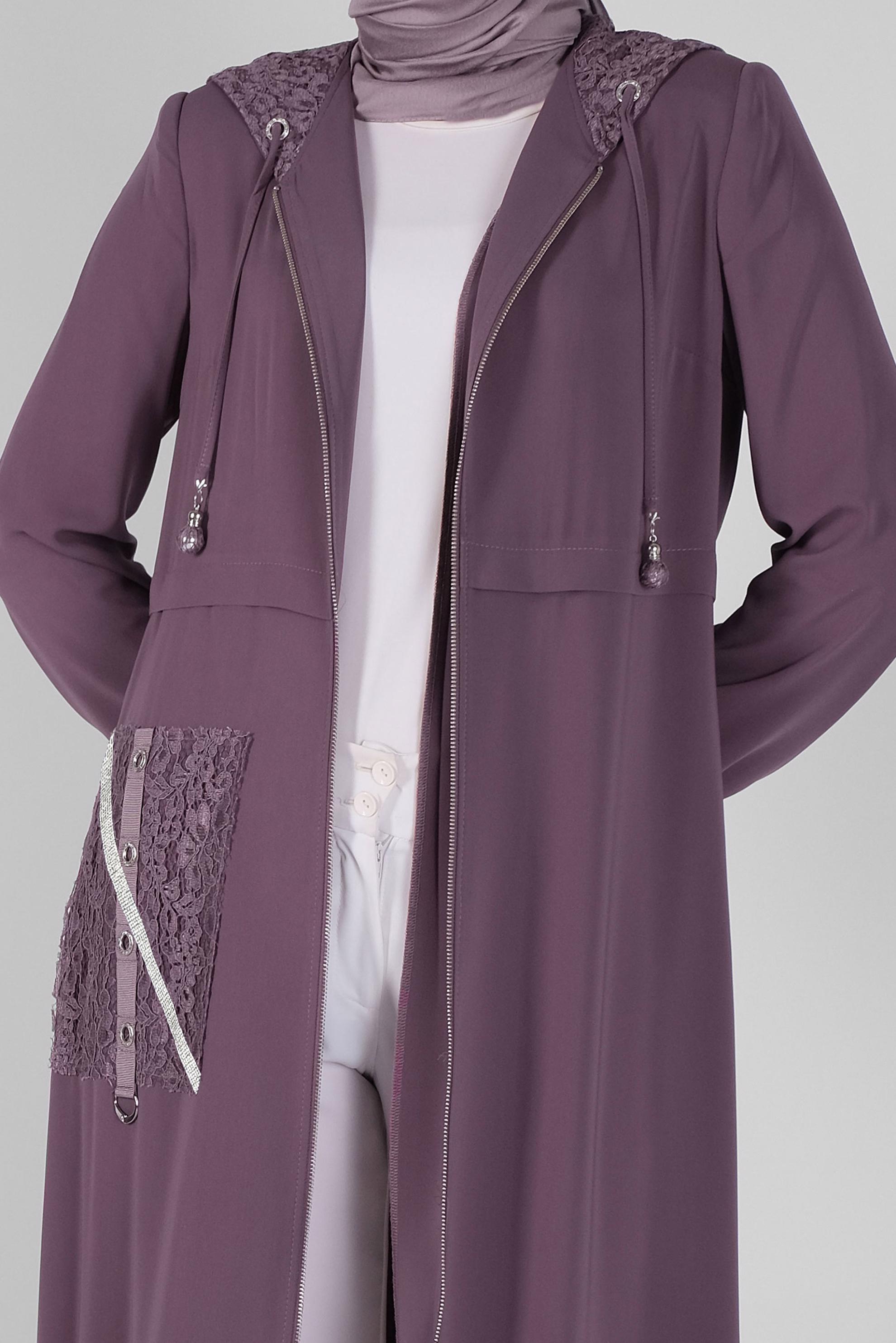 Tesettür giyim MOR 10395 MYPOLL TRENÇKOT 38/46 TEK40