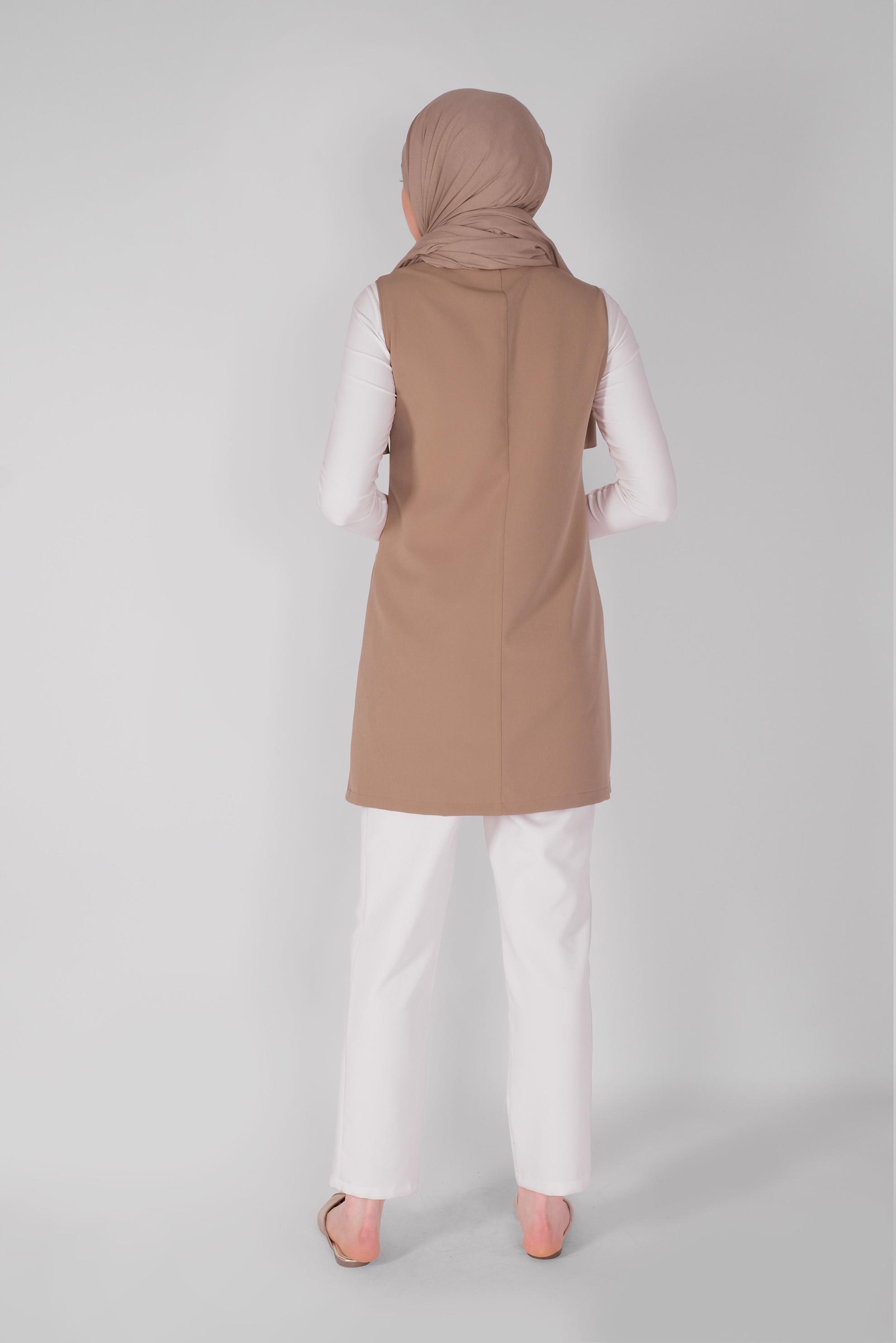 Hijab clothing BROWN VEST 41512 
