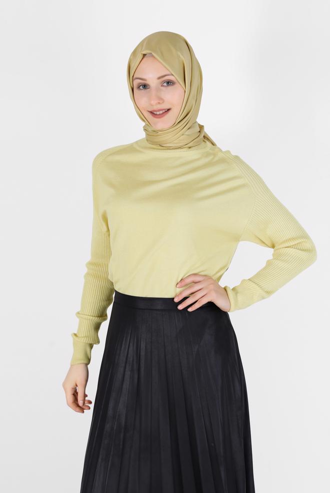 Hijab clothing   TURTLENECK BASIC KNITWEAR SWEATER 42073 - ALVİNA