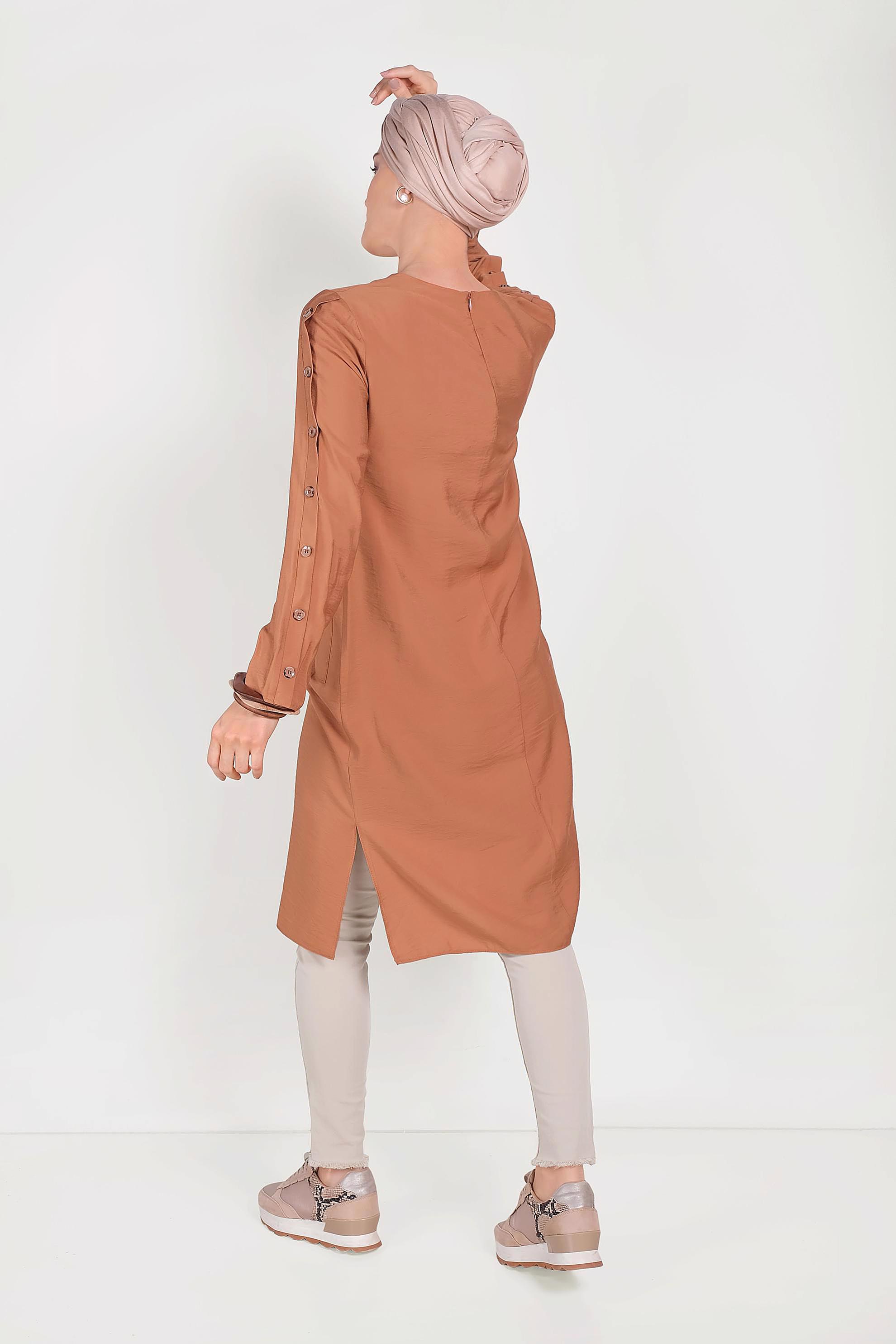 Hijab clothing BEIGE 70055 GİZELLLA PANTOLON 36/44