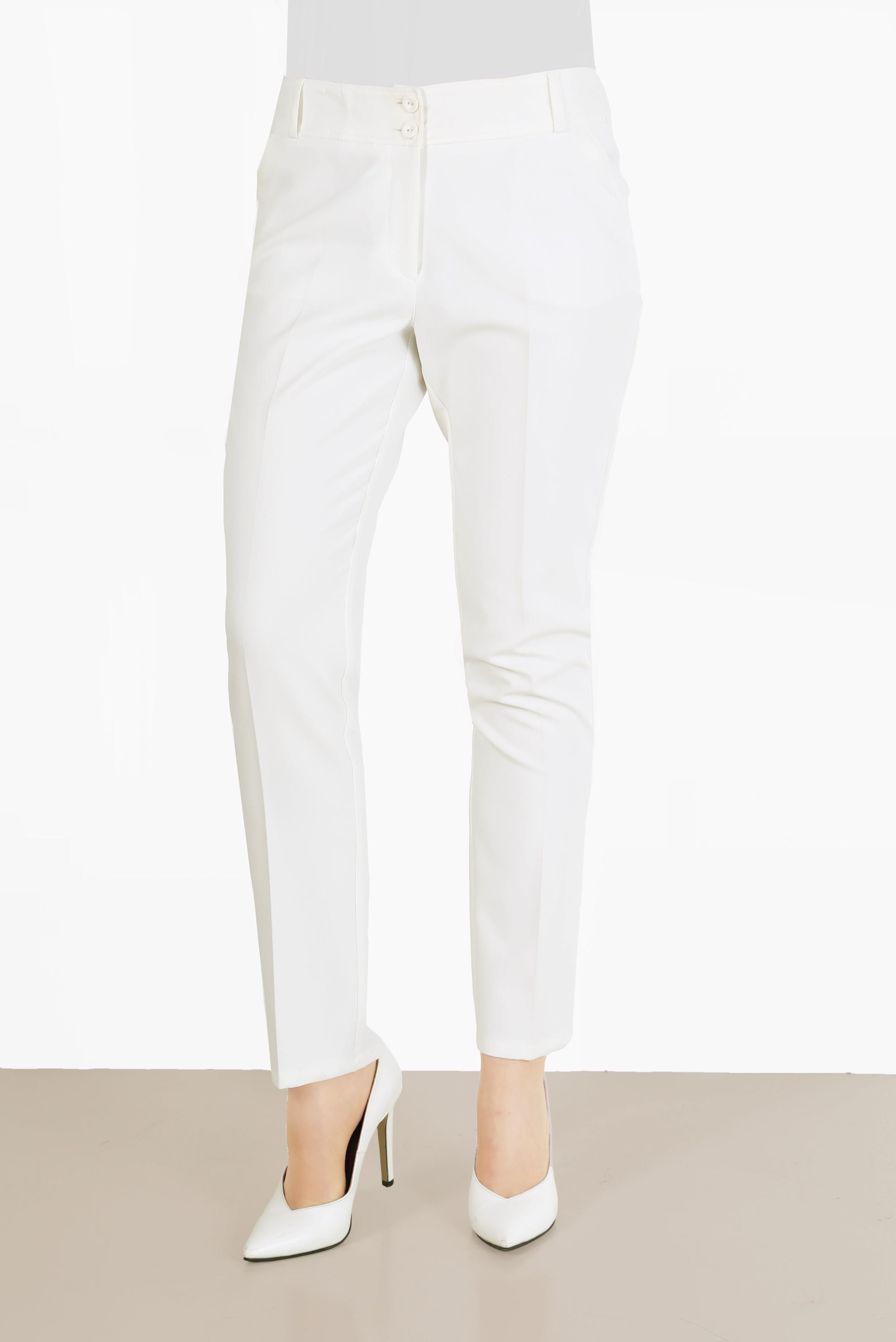 Vêtements hijab BLANC PANTALON À BOUTONS 70051