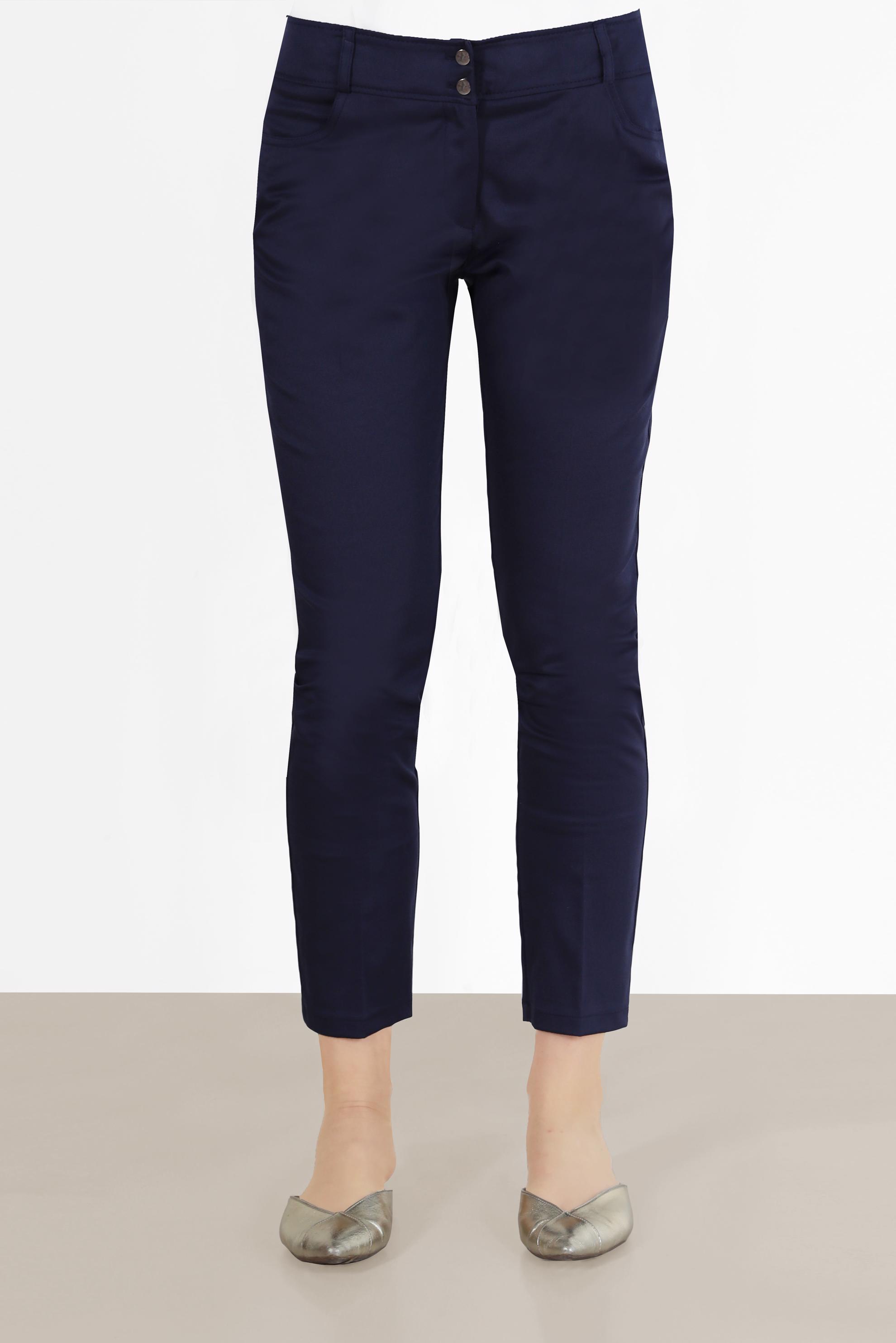 Tesettür giyim LACİVERT DAR PAÇA PANTOLON 70174 