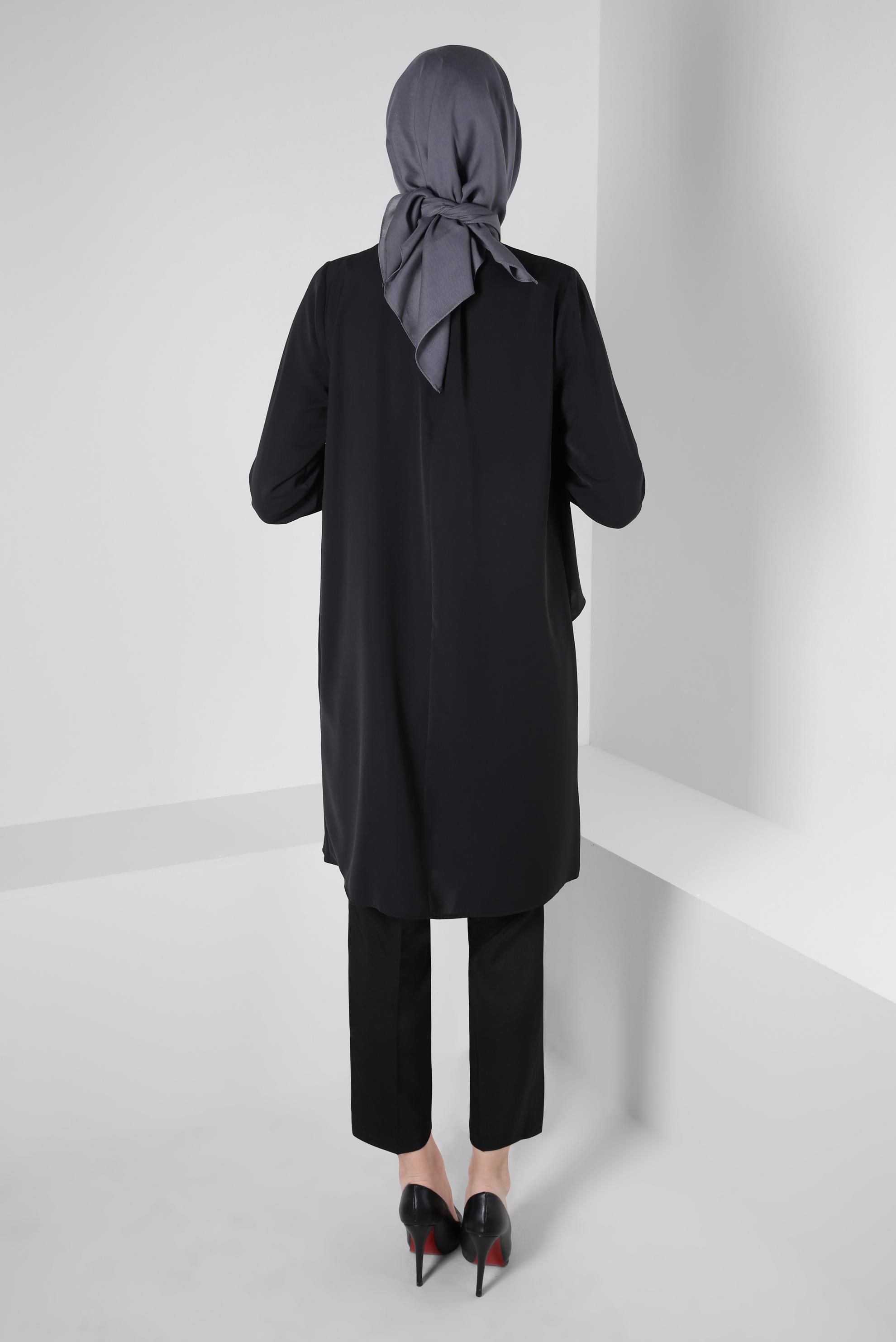 Tesettür giyim SİYAH DAR PAÇA PANTOLON 70183