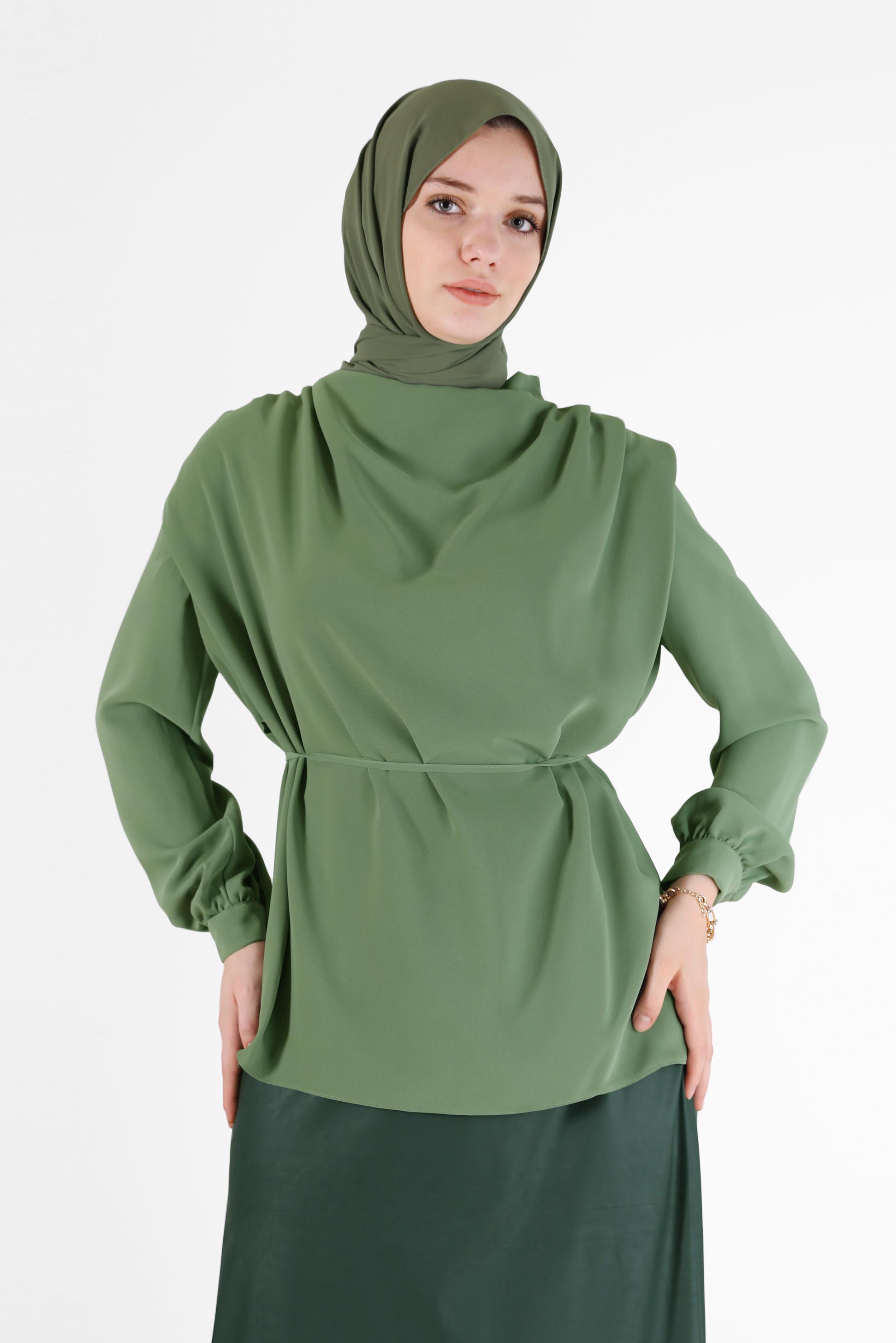 Vêtements hijab KAKI CHEMISIER 42340