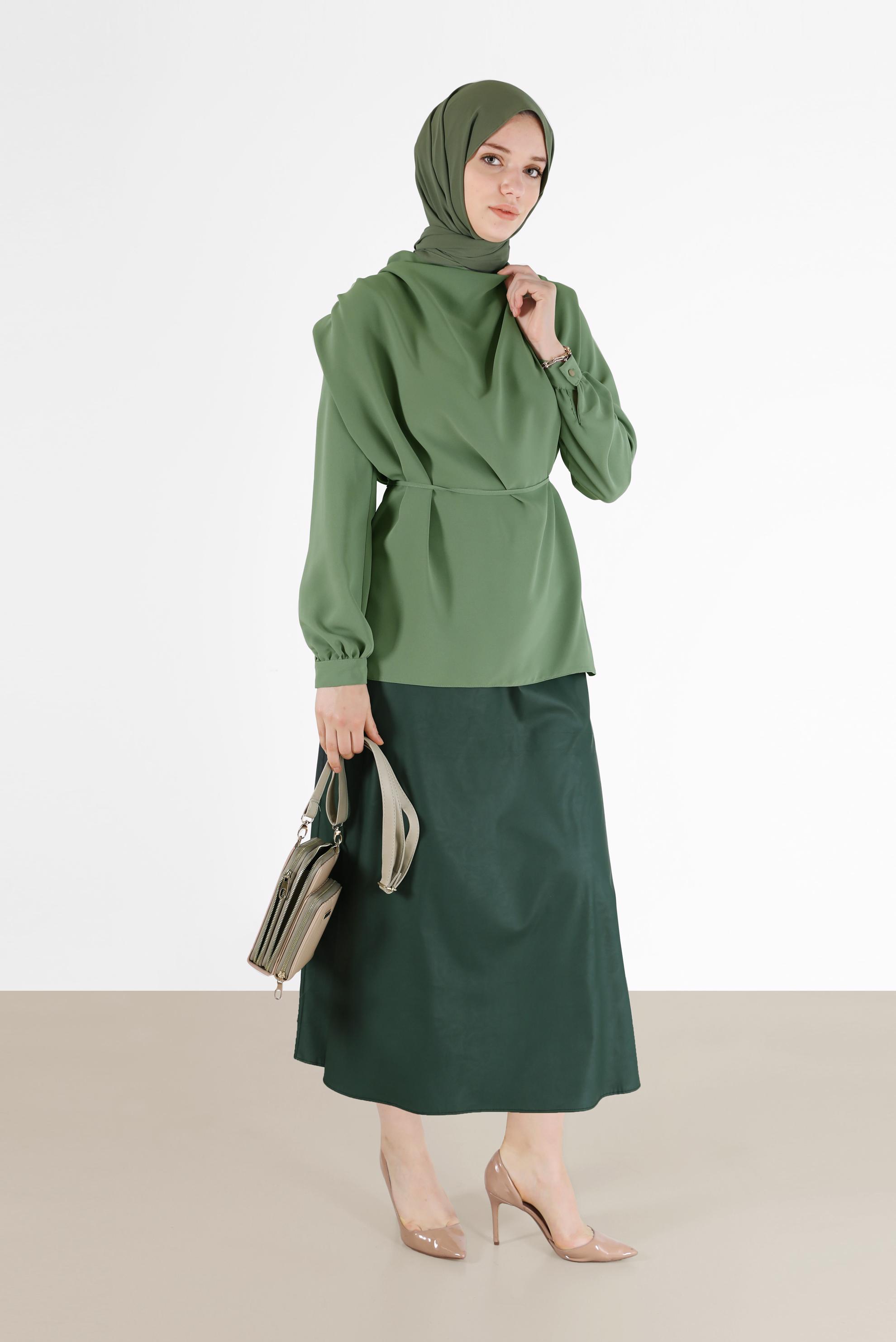 Vêtements hijab KAKI CHEMISIER 42340