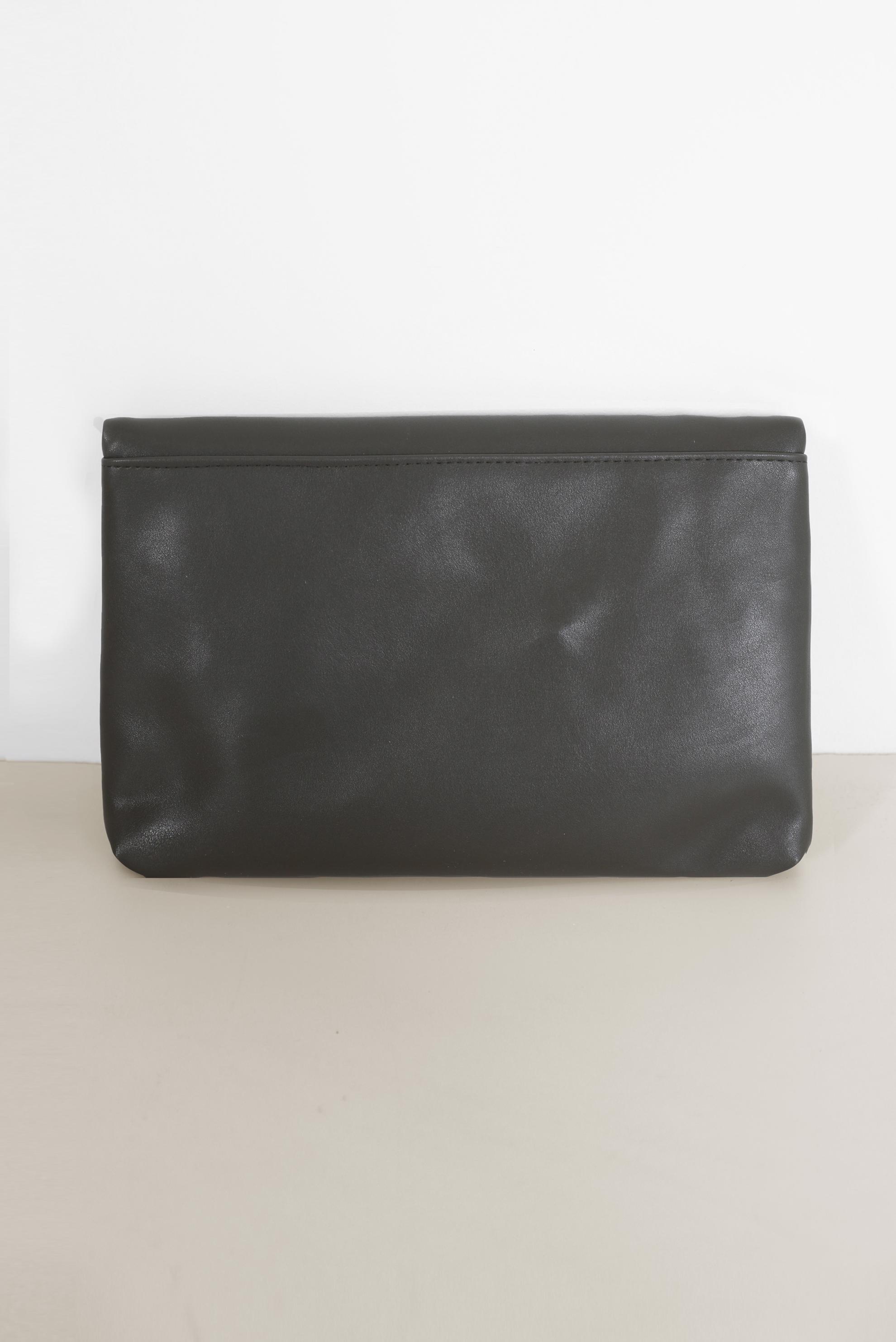 Tesettür giyim HAKİ SÜET DETAYLI CLUTCH ÇANTA 042 