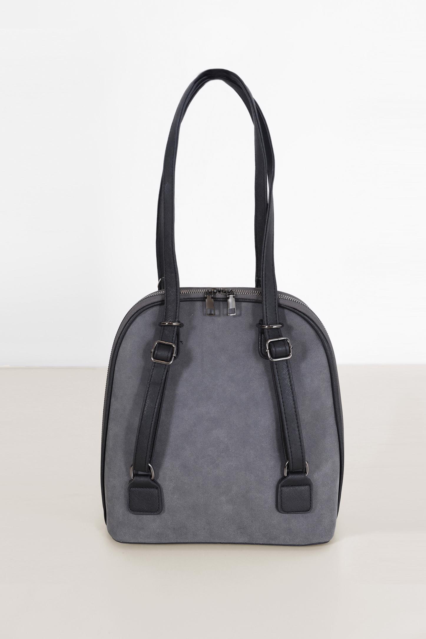 Tesettür giyim GRİ ALVİNA SUET ÇANTA 1725 