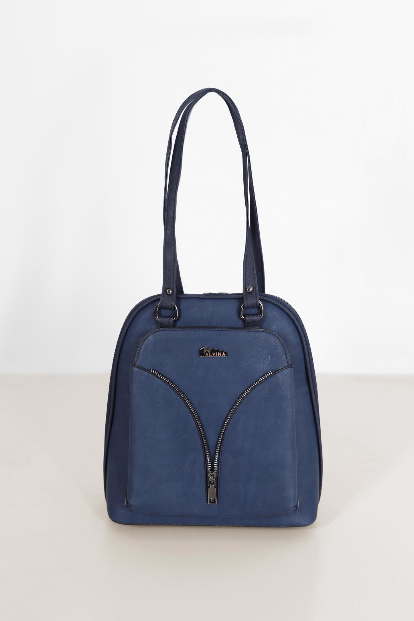 Tesettür giyim LACİVERT ALVİNA SUET ÇANTA 1725 