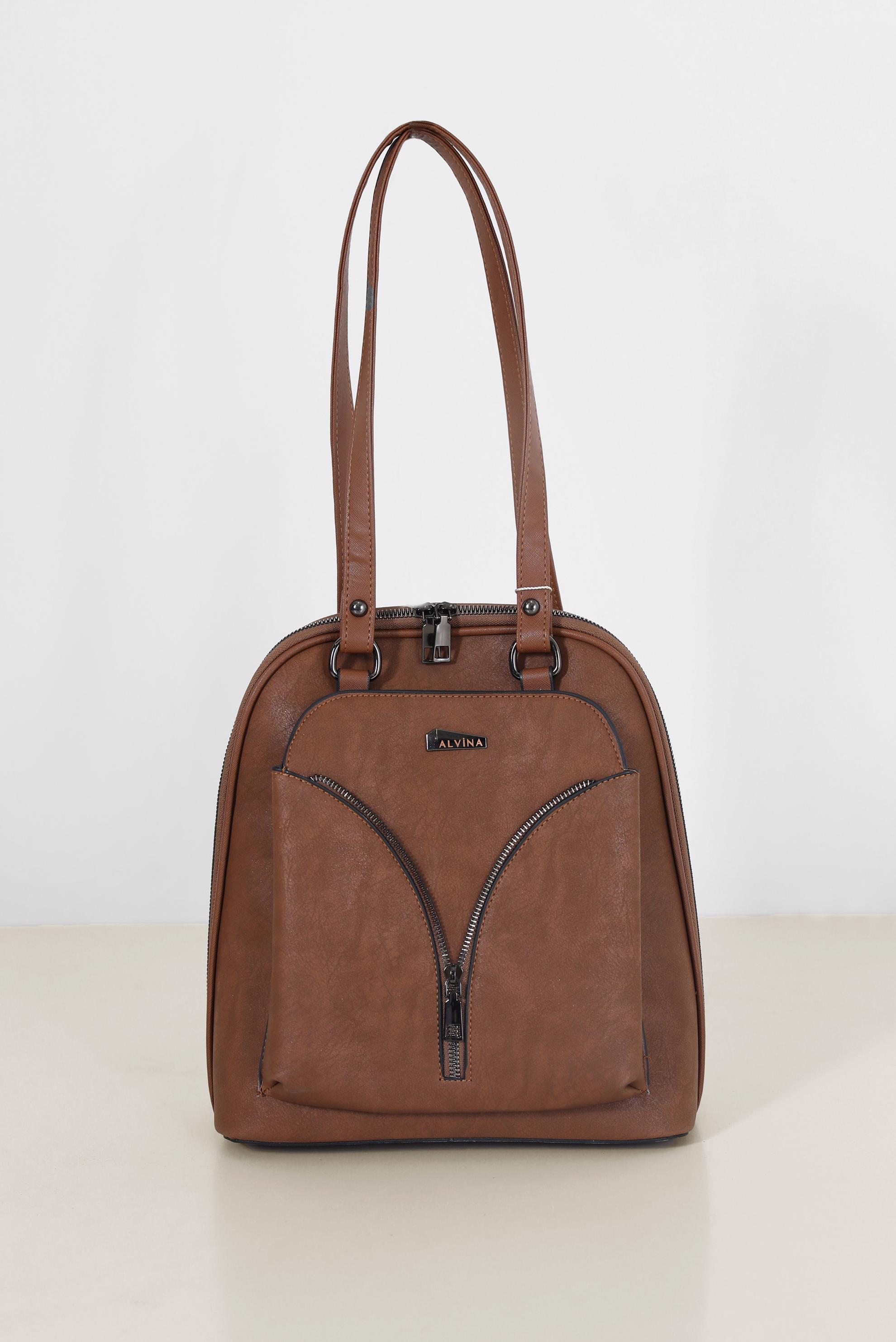 Tesettür giyim TABA ALVİNA SUET ÇANTA 1725 