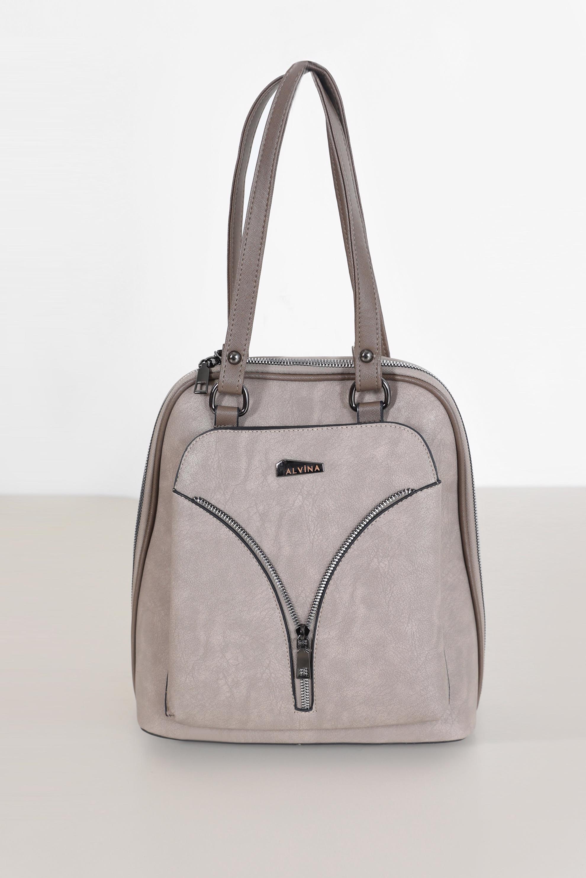 Tesettür giyim VİZON ALVİNA SUET ÇANTA 1725 