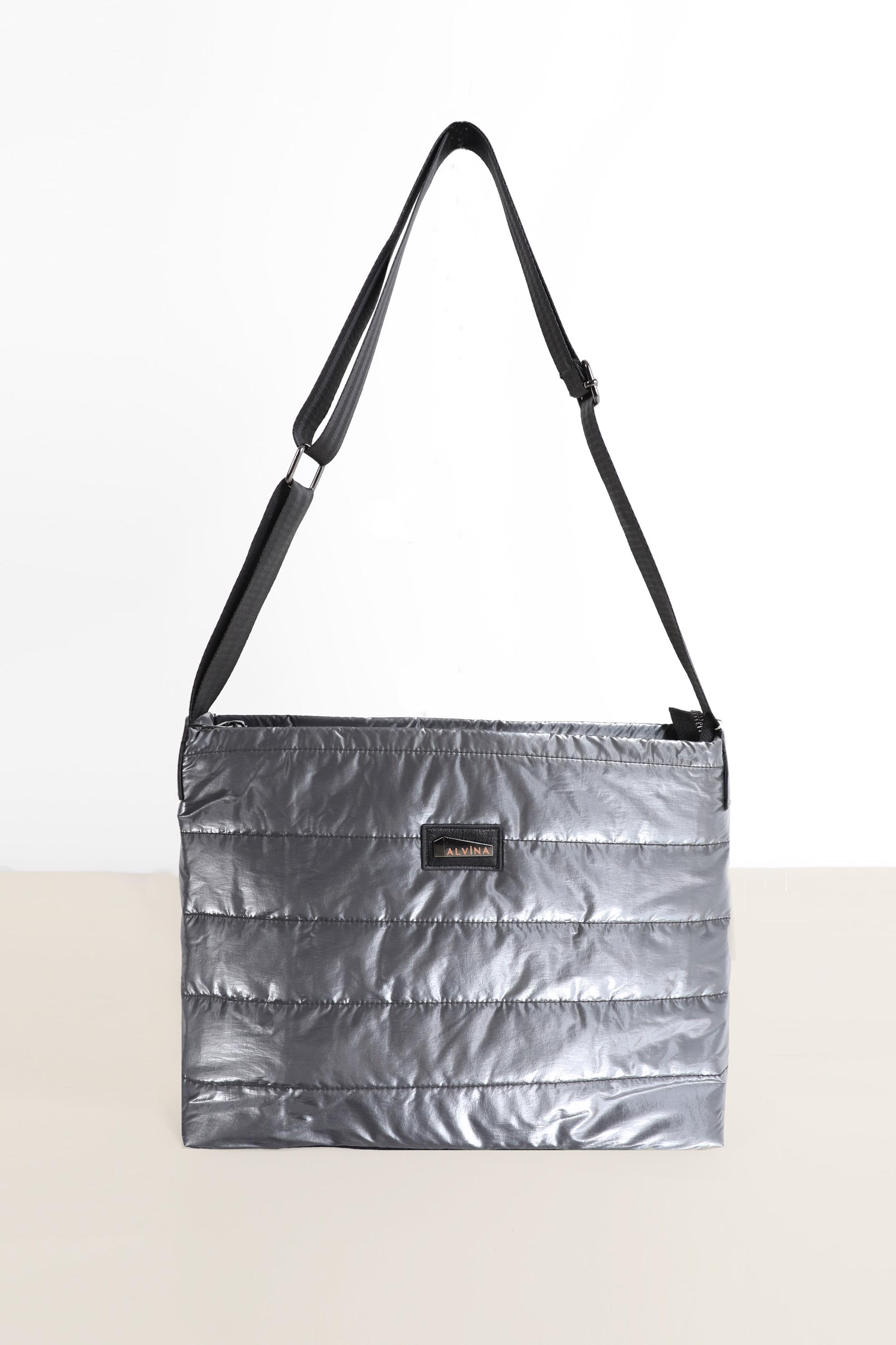 Tesettür giyim BEJ ALVİNA FERMUAR DETAYLI ŞİŞME ÇANTA 1871 