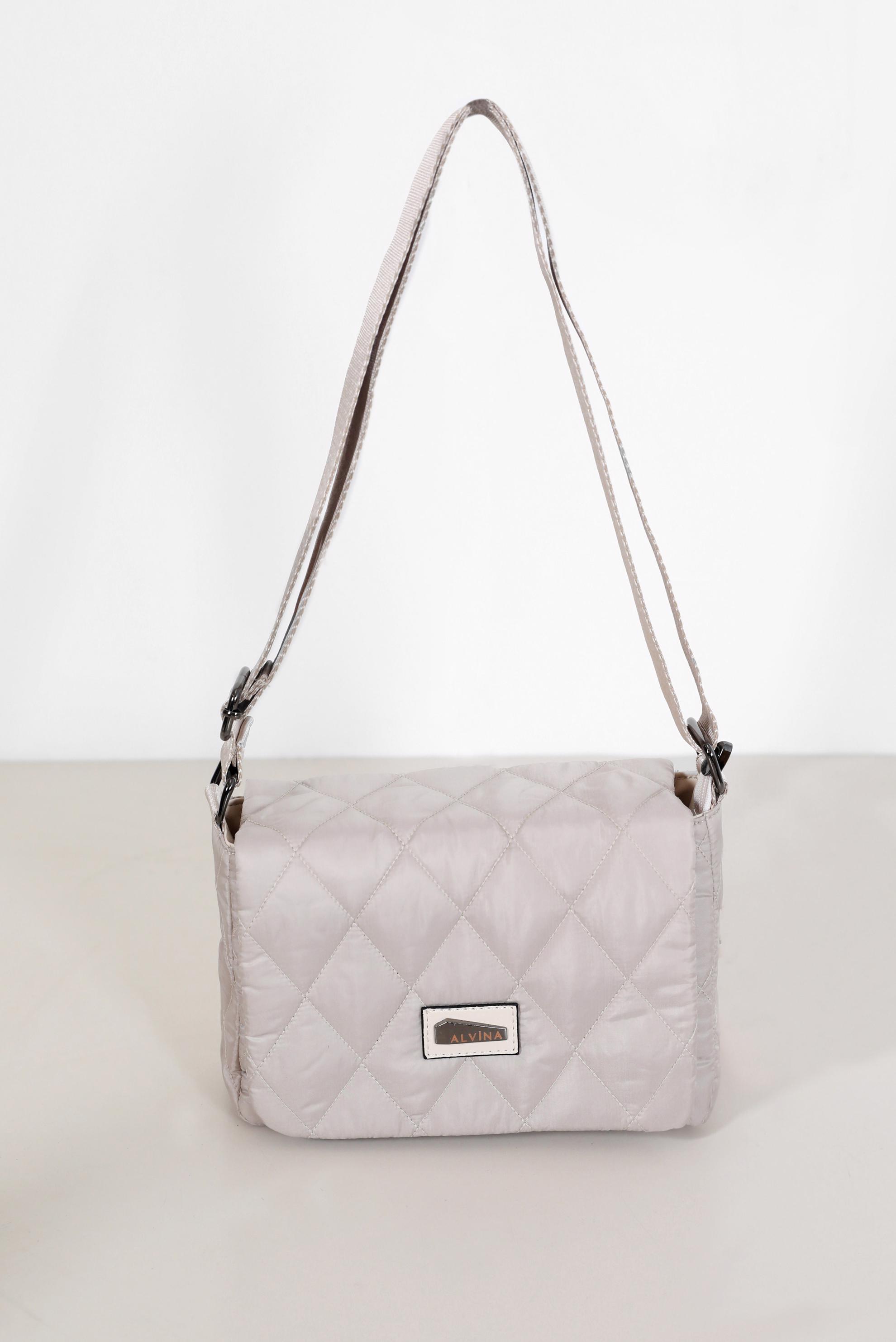 Tesettür giyim BEYAZ ALVİNA KAPİTONE ÇANTA 1882 