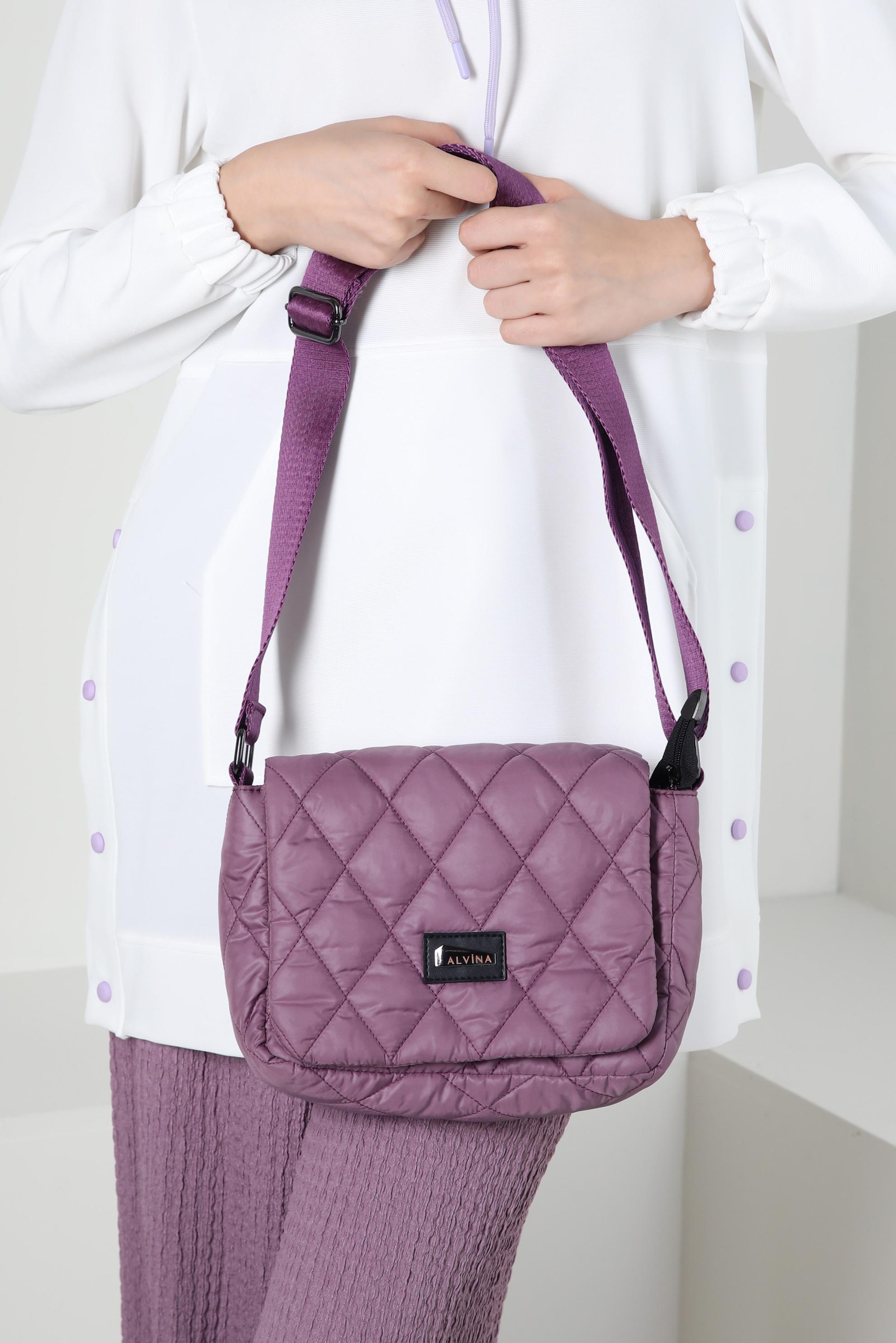 Tesettür giyim MOR ALVİNA KAPİTONE ÇANTA 1882 