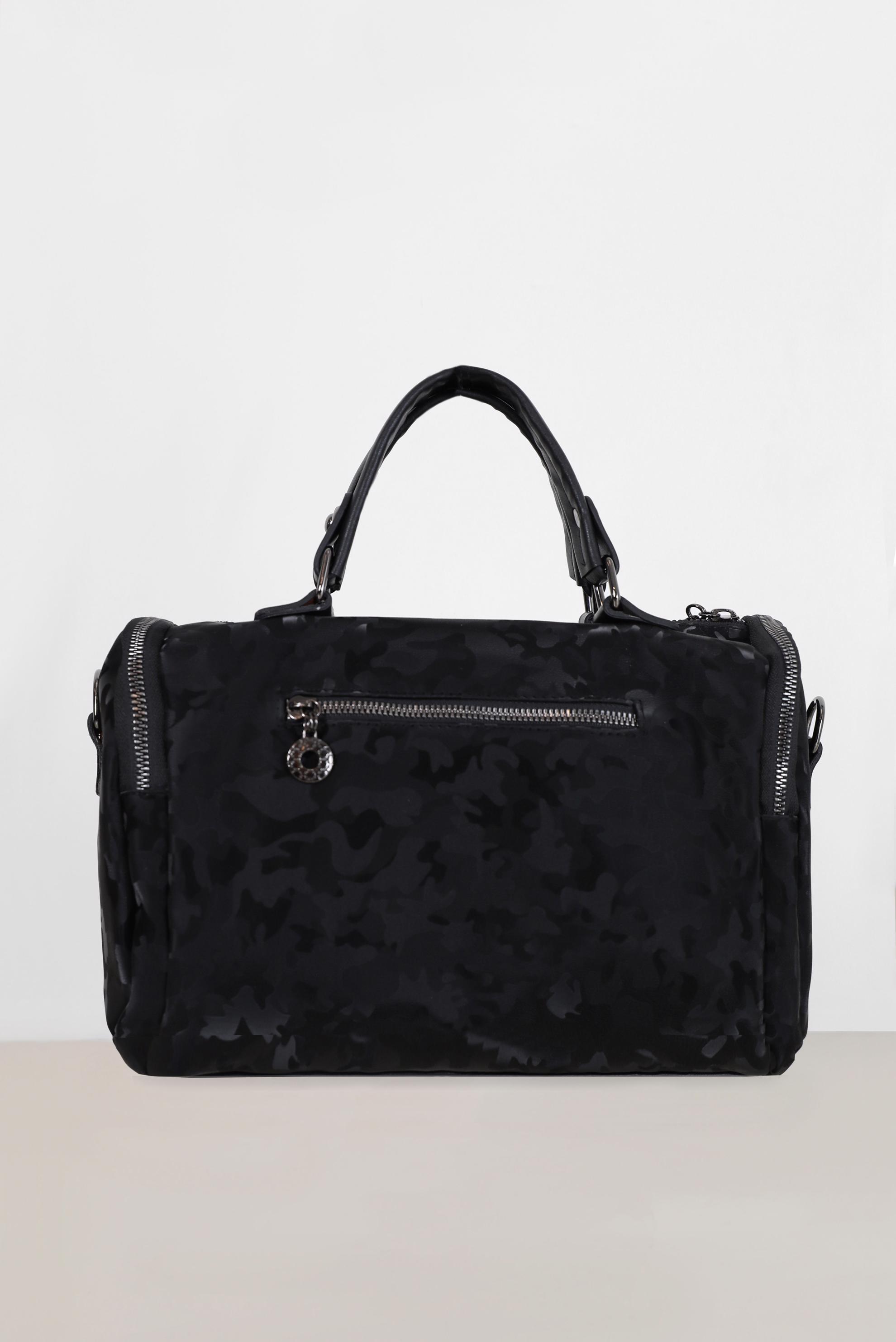 Tesettür giyim SİYAH ALVİNA DESENLİ TAŞ DETAYLI ÇANTA 6010 