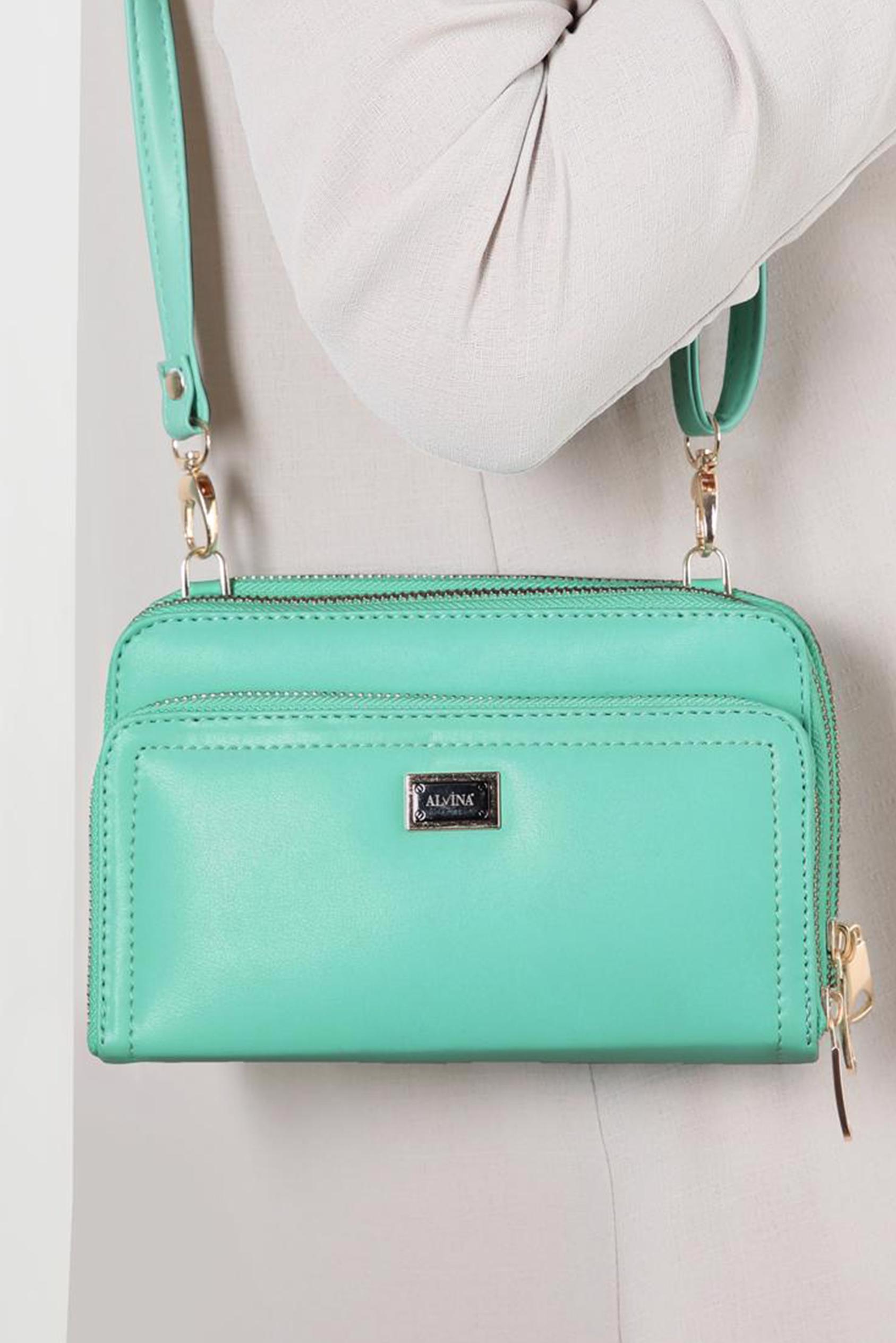 Tesettür giyim YEŞİL ALVİNA ÇANTA 6027