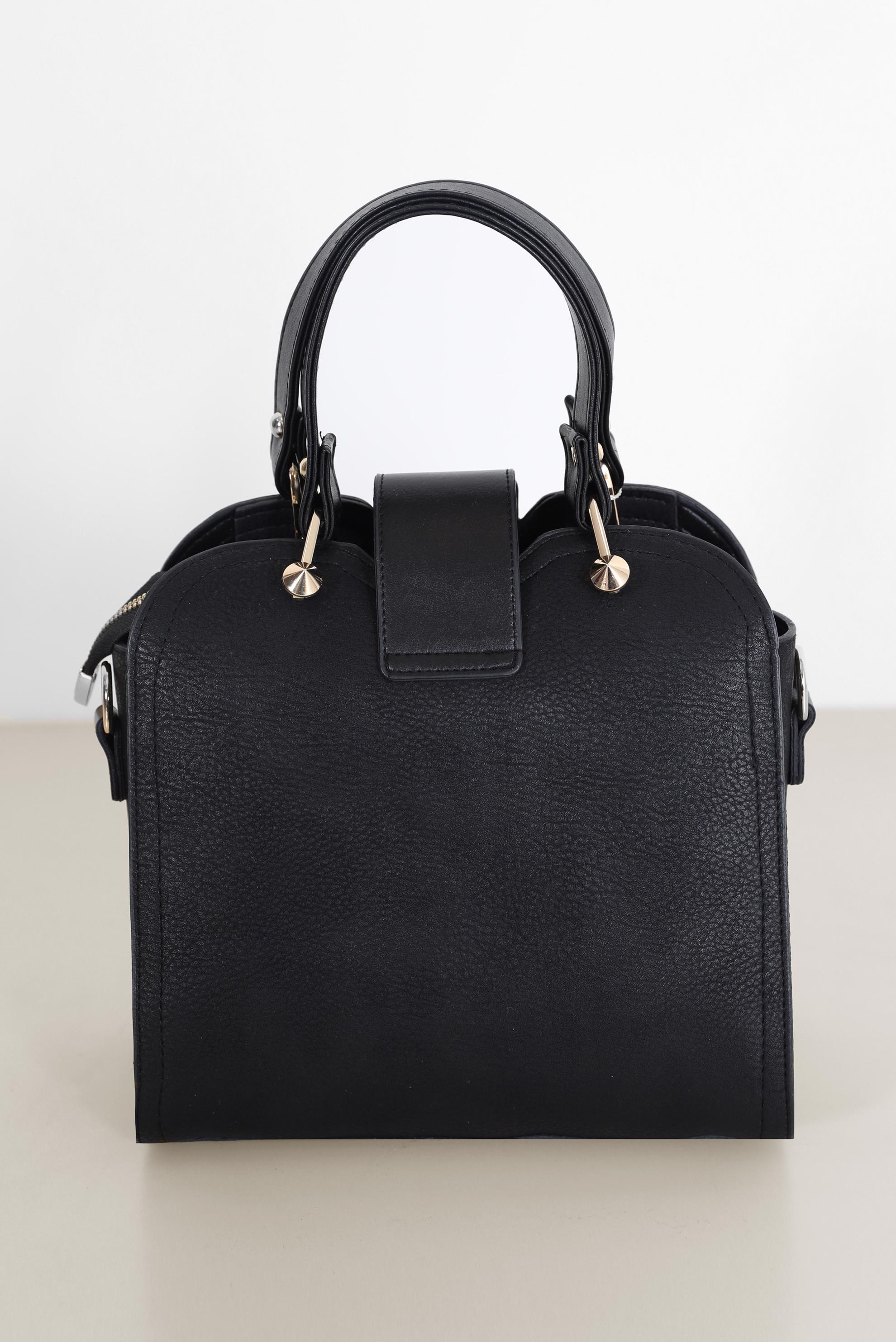 Tesettür giyim SİYAH ALVİNA KEMER DETAYLI ÇANTA 9010 