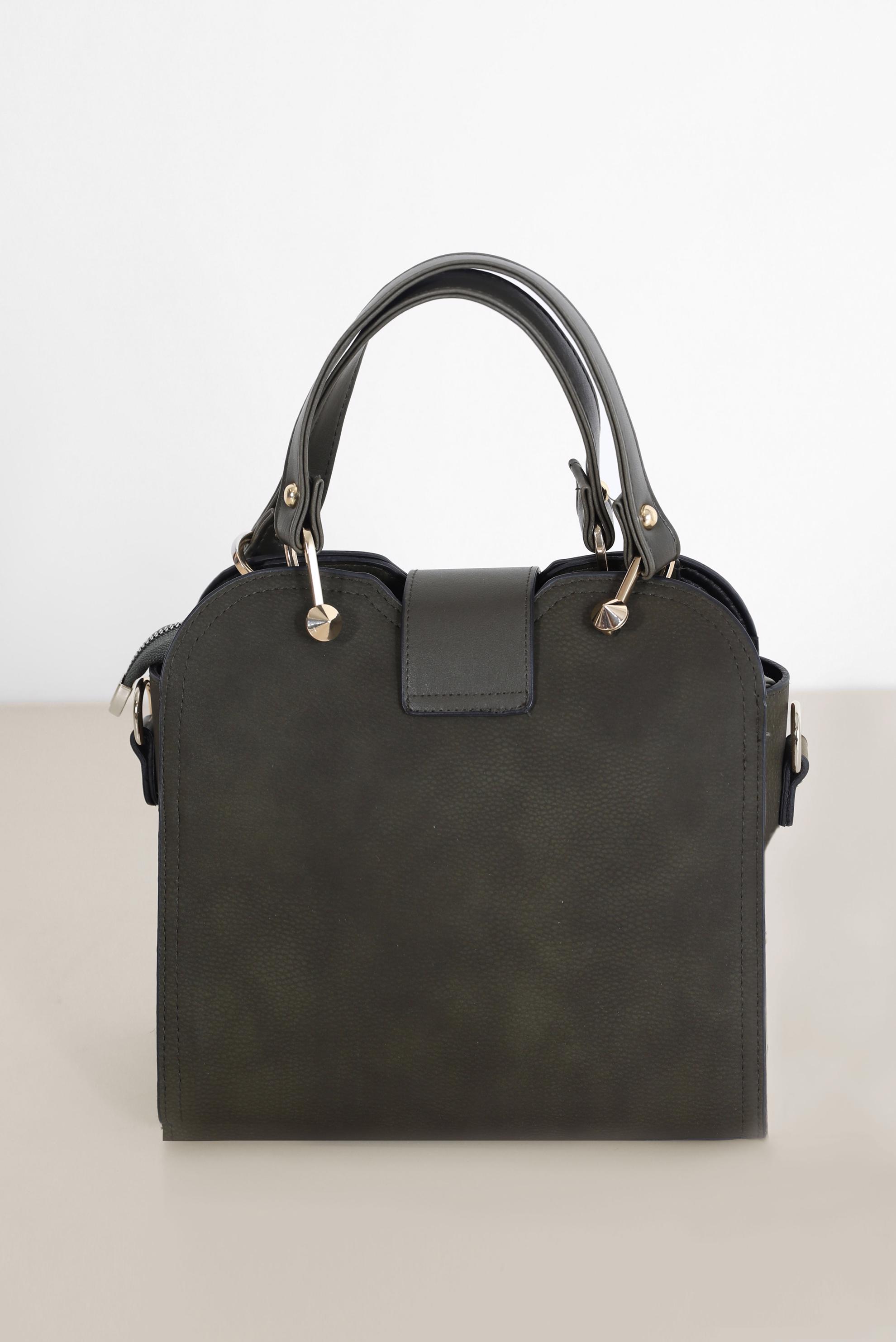 Tesettür giyim HAKİ ALVİNA KEMER DETAYLI ÇANTA 9010 