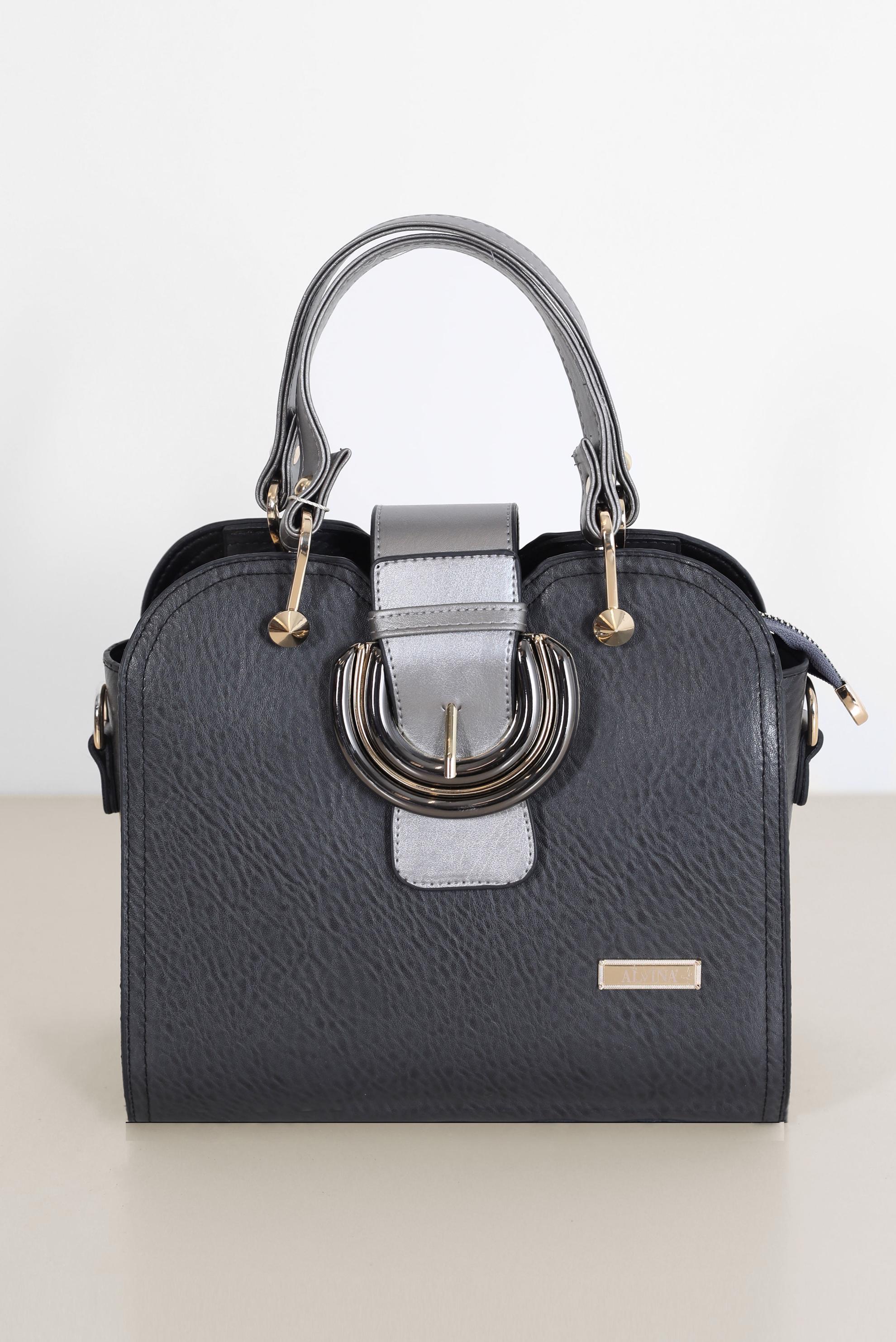 Tesettür giyim BEJ ALVİNA KEMER DETAYLI ÇANTA 9010 