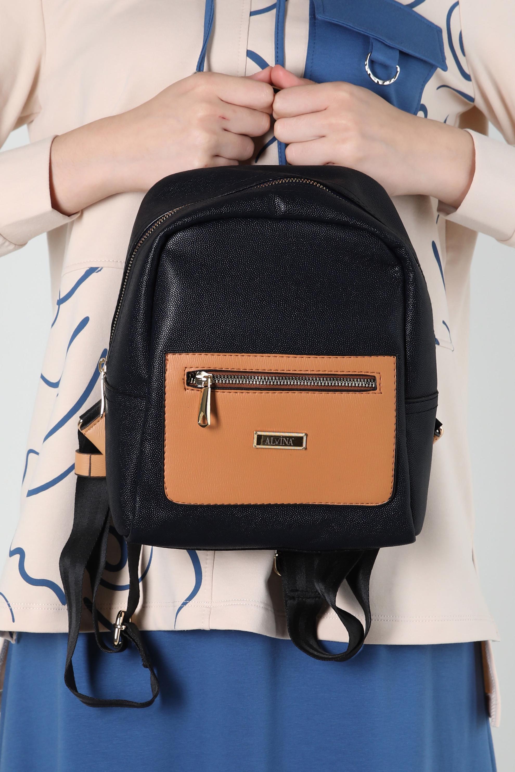 Tesettür giyim LACİVERT ALVİNA ÇANTA 9026