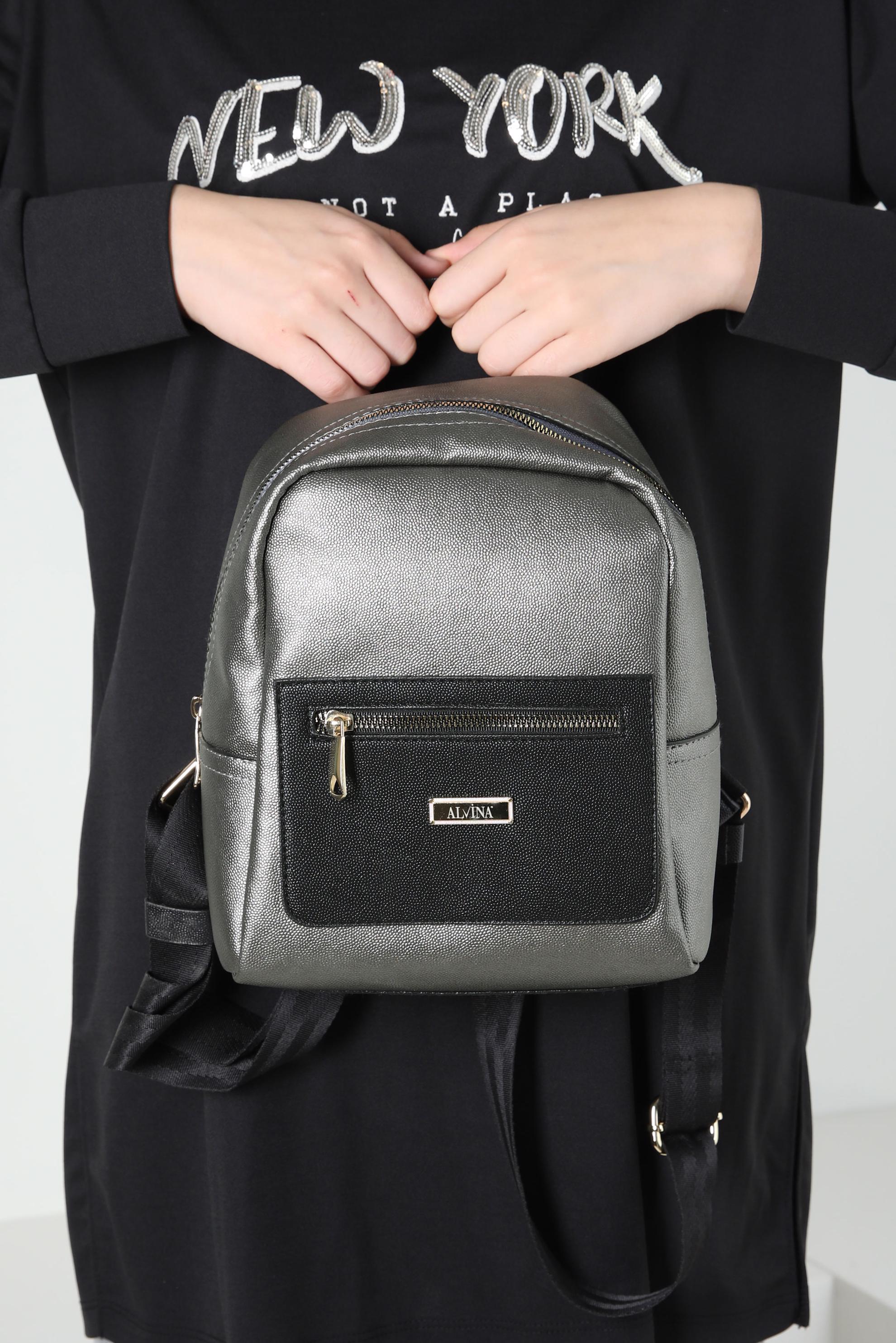 Tesettür giyim BEJ ALVİNA ÇANTA 9026