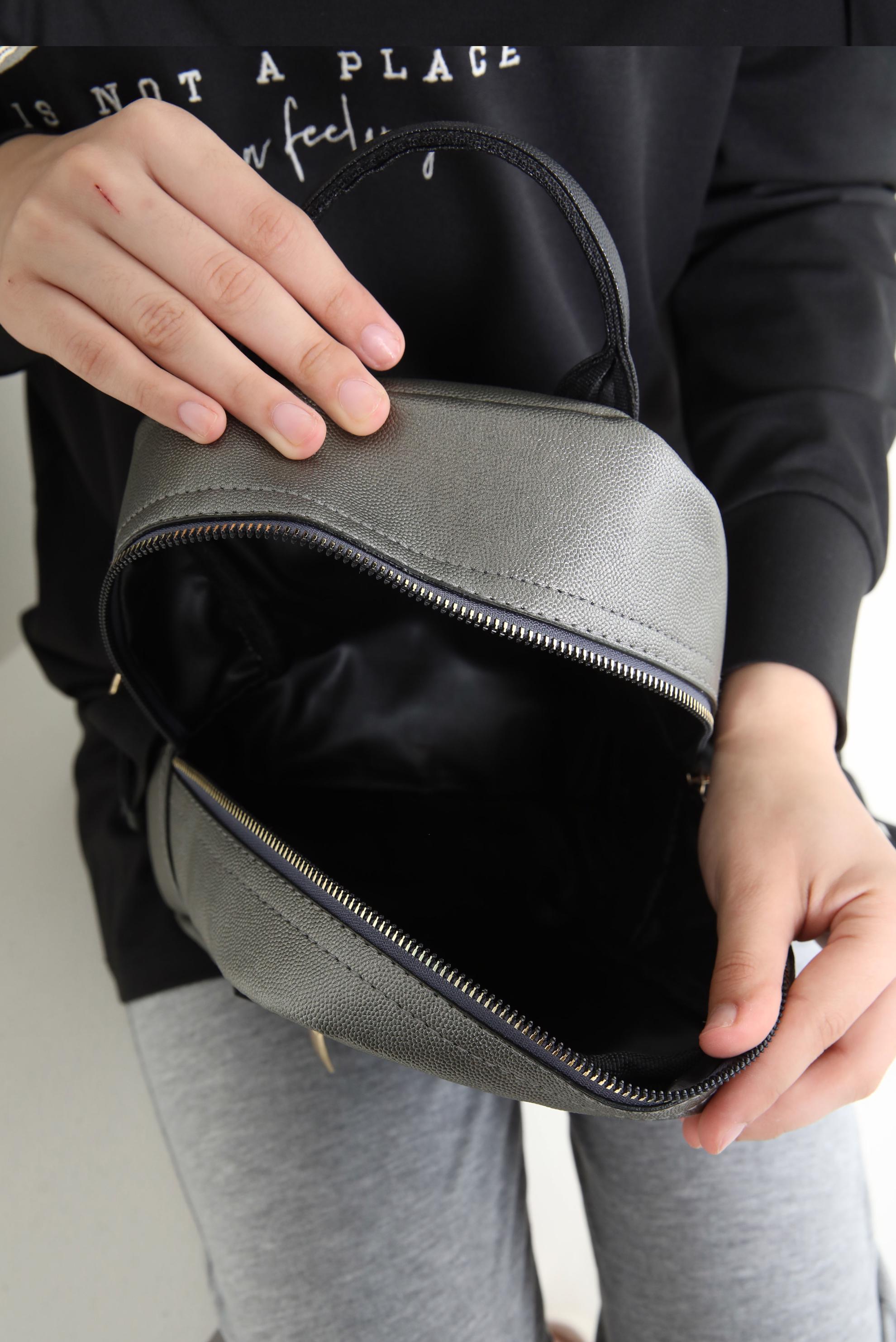 Tesettür giyim BEJ ALVİNA ÇANTA 9026