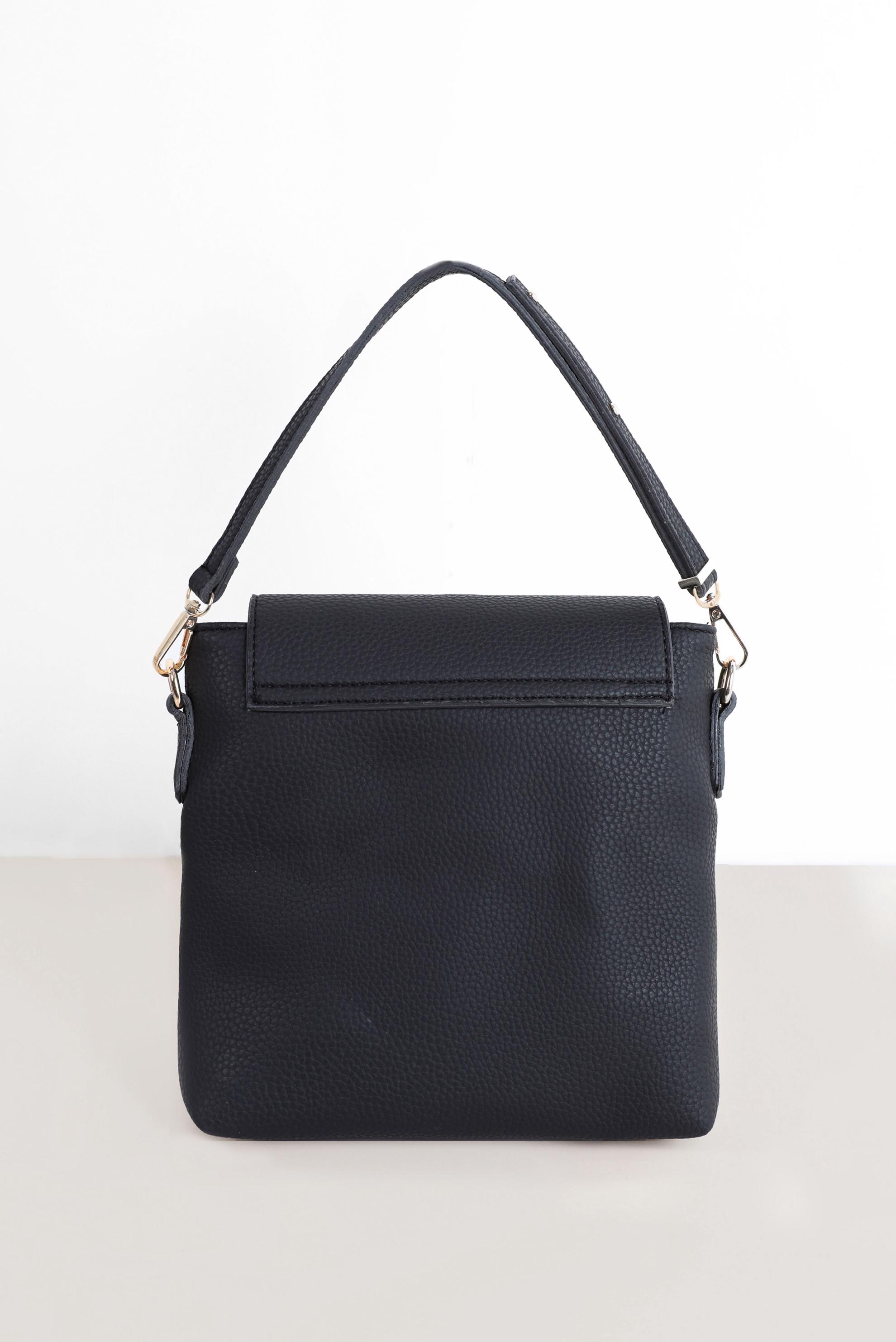 Tesettür giyim SİYAH ALVİNA KEMER DETAYLI TOTE ÇANTA 9032 