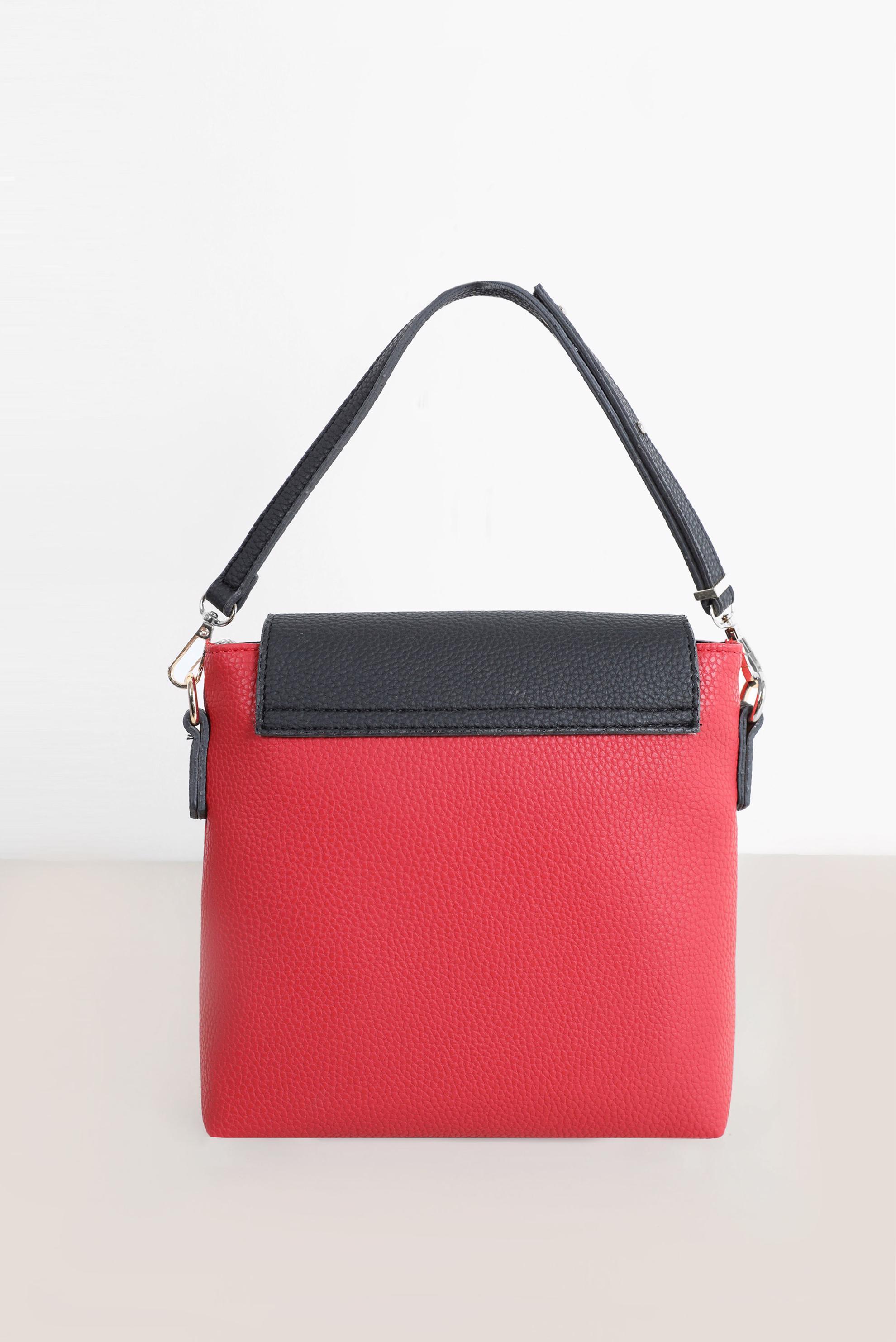 Hijab clothing RED ALVİNA BELT DETAIL TOTE BAG 9032 