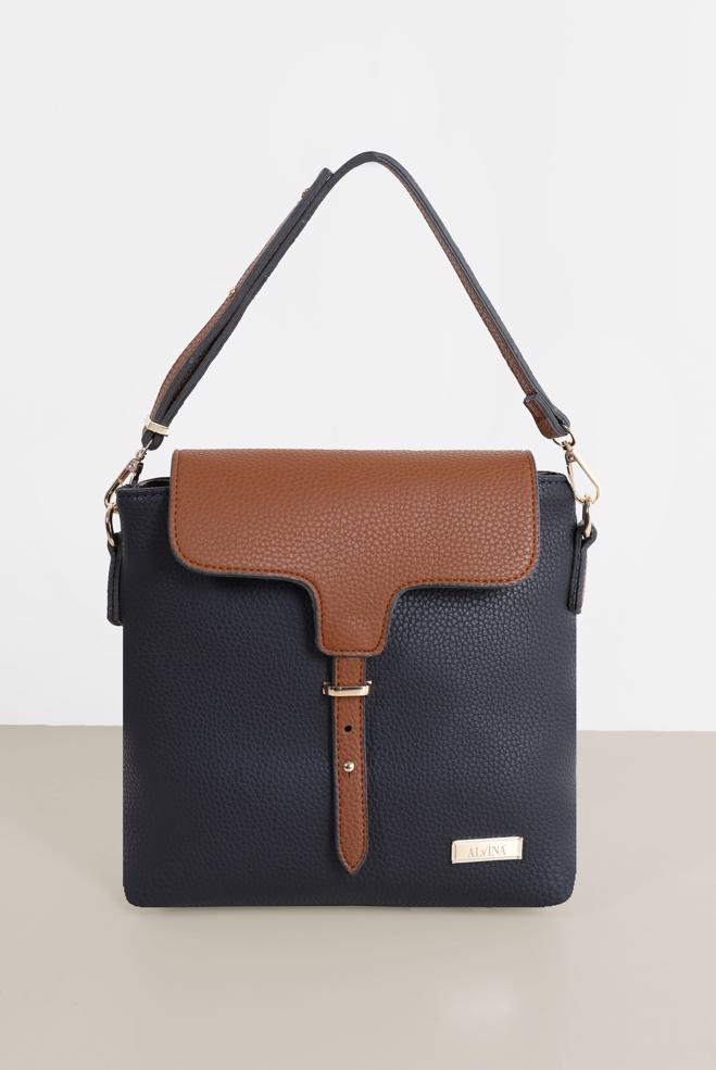 Tesettür giyim  ALVİNA KEMER DETAYLI TOTE ÇANTA 9032  - ALVİNA