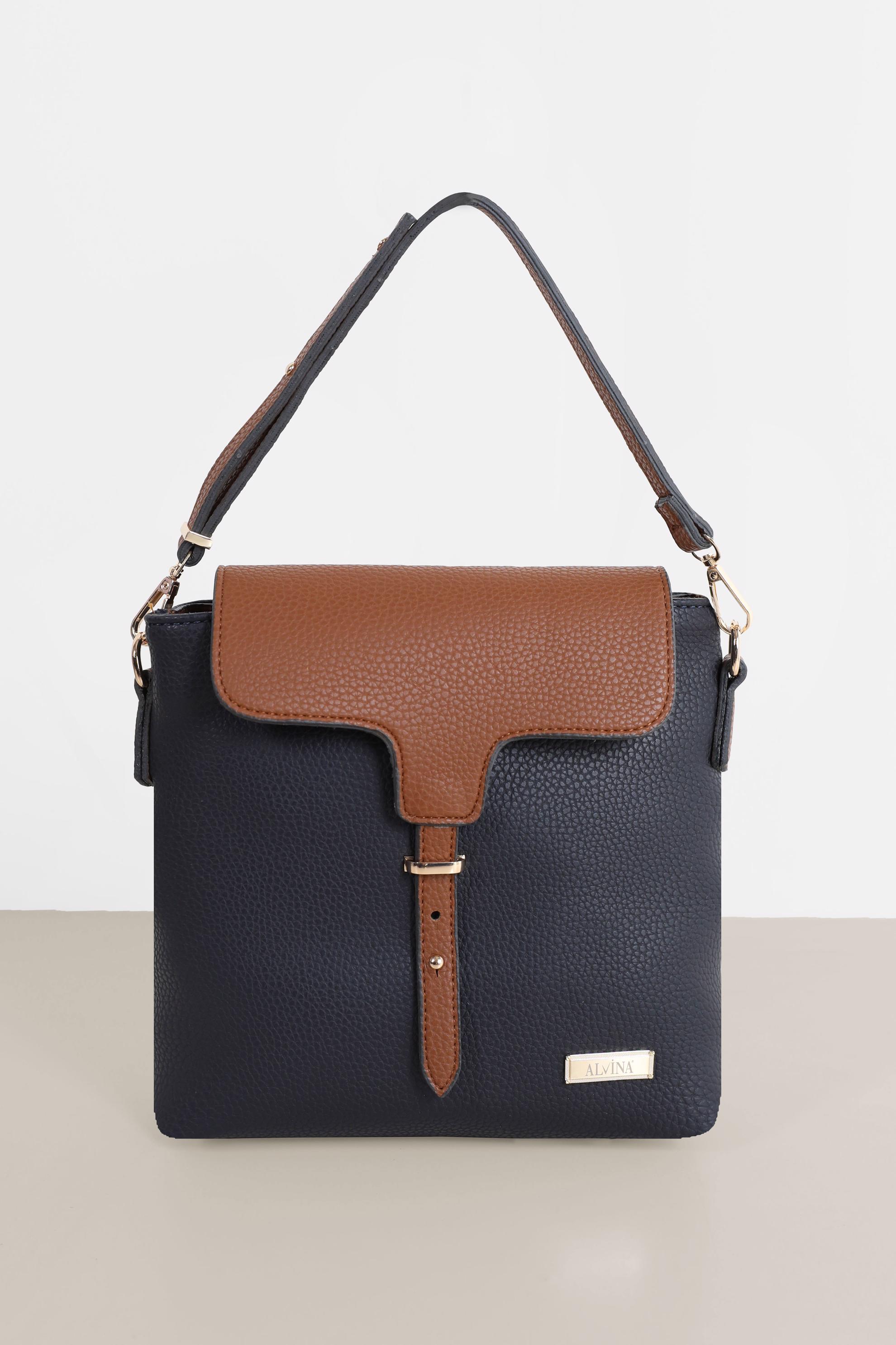 Tesettür giyim SİYAH ALVİNA KEMER DETAYLI TOTE ÇANTA 9032 